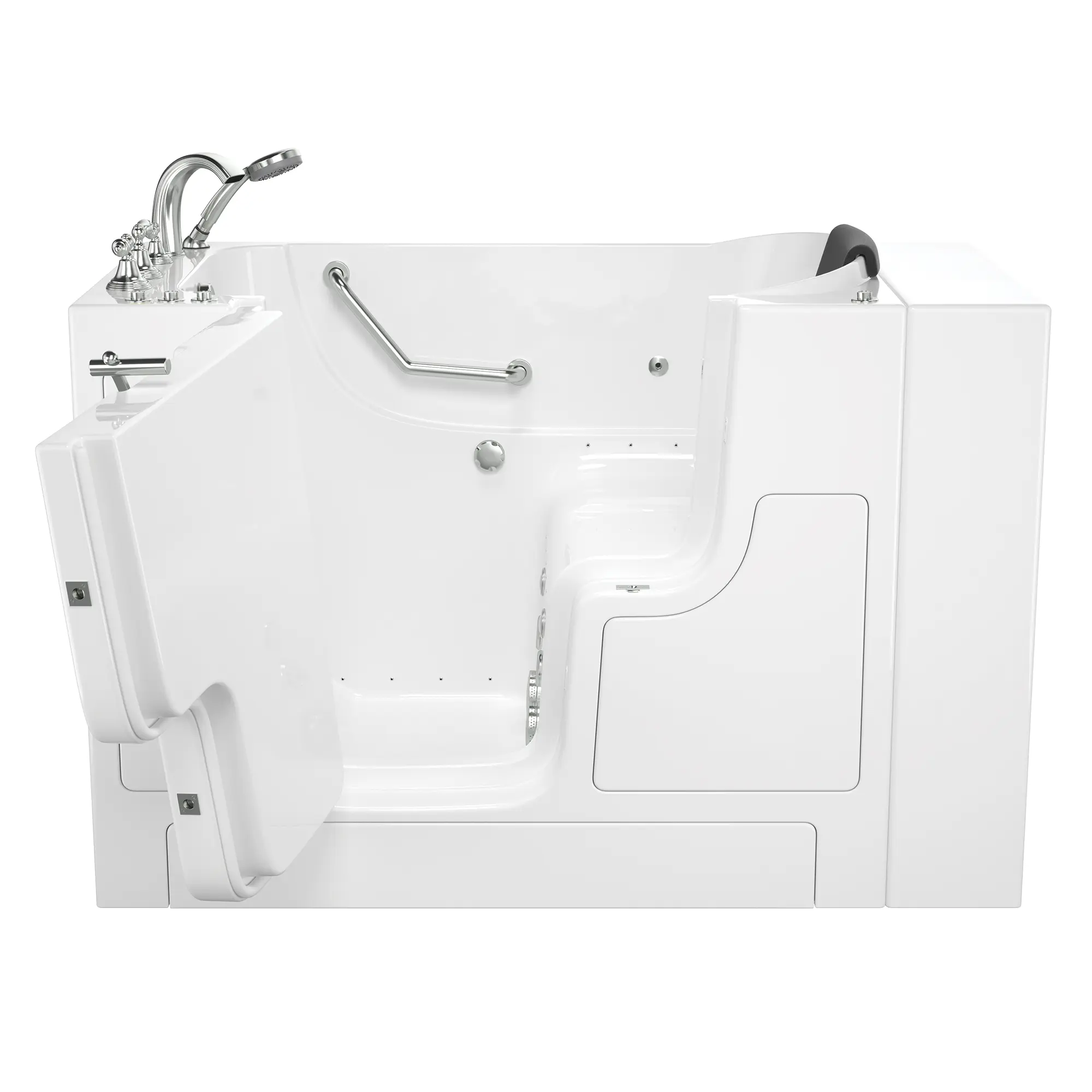 Gelcoat Premium Series 30 x 52 -Inch Walk-in Tub With Combination Air Spa and Whirlpool Systems - Left-Hand Drain With Faucet - Image 8