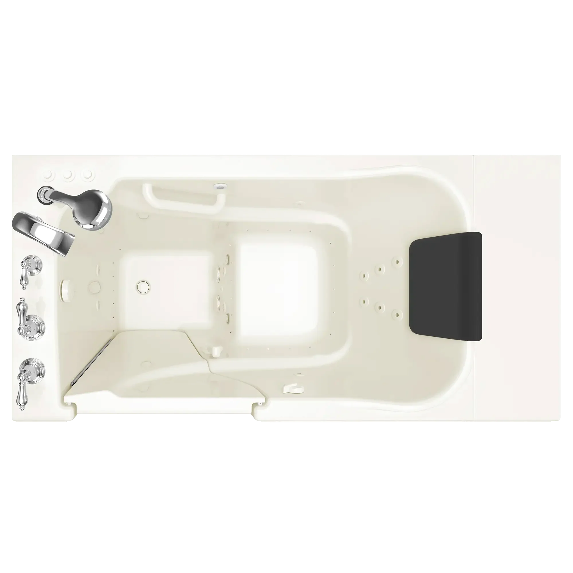 Gelcoat Premium Series 30 x 52 -Inch Walk-in Tub With Combination Air Spa and Whirlpool Systems - Left-Hand Drain With Faucet - Image 11