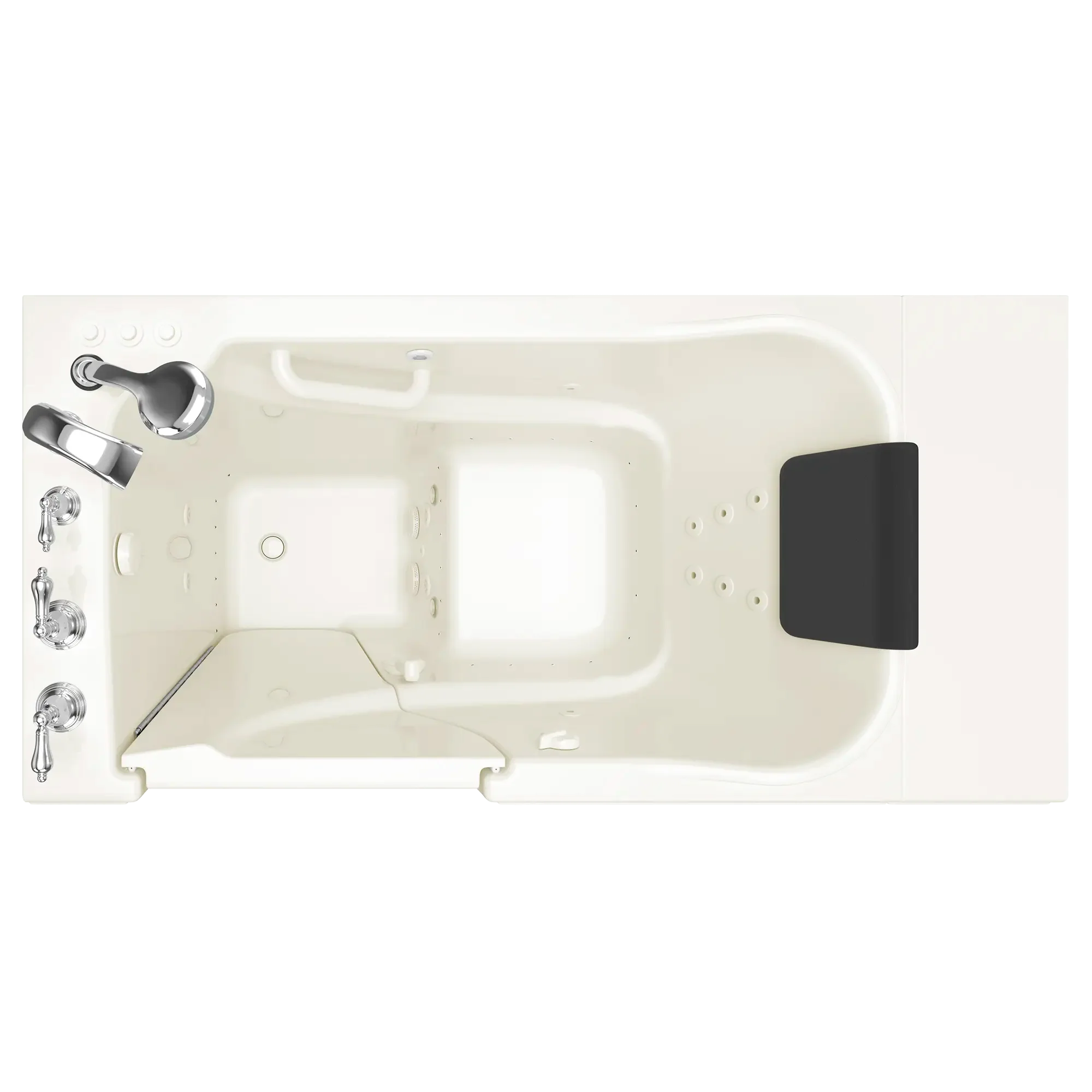 Gelcoat Premium Series 30 x 52 -Inch Walk-in Tub With Combination Air Spa and Whirlpool Systems - Left-Hand Drain With Faucet - Image 8