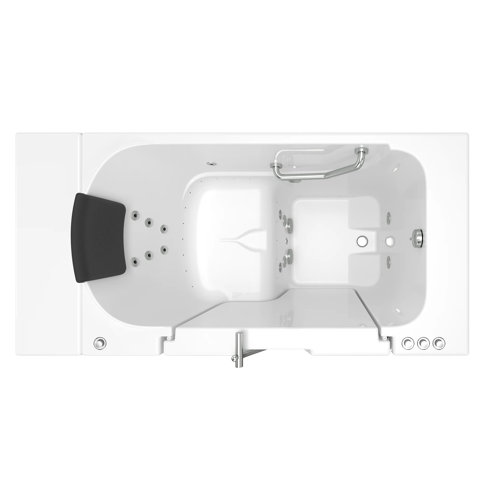Gelcoat Premium Series 30 x 52 -Inch Walk-in Tub With Combination Air Spa and Whirlpool Systems - Right-Hand Drain - Image 12