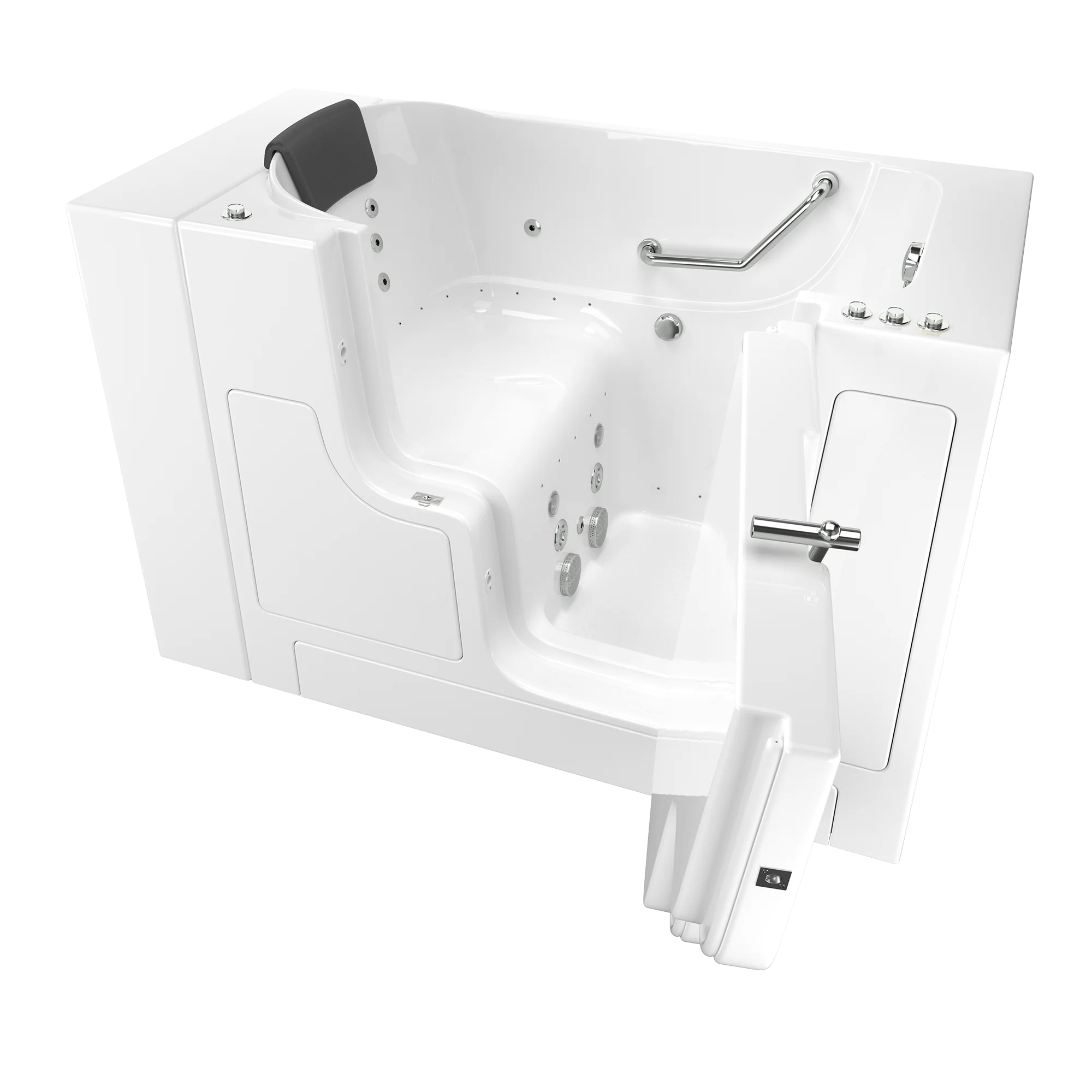 Gelcoat Premium Series 30 x 52 -Inch Walk-in Tub With Combination Air Spa and Whirlpool Systems - Right-Hand Drain - Image 13