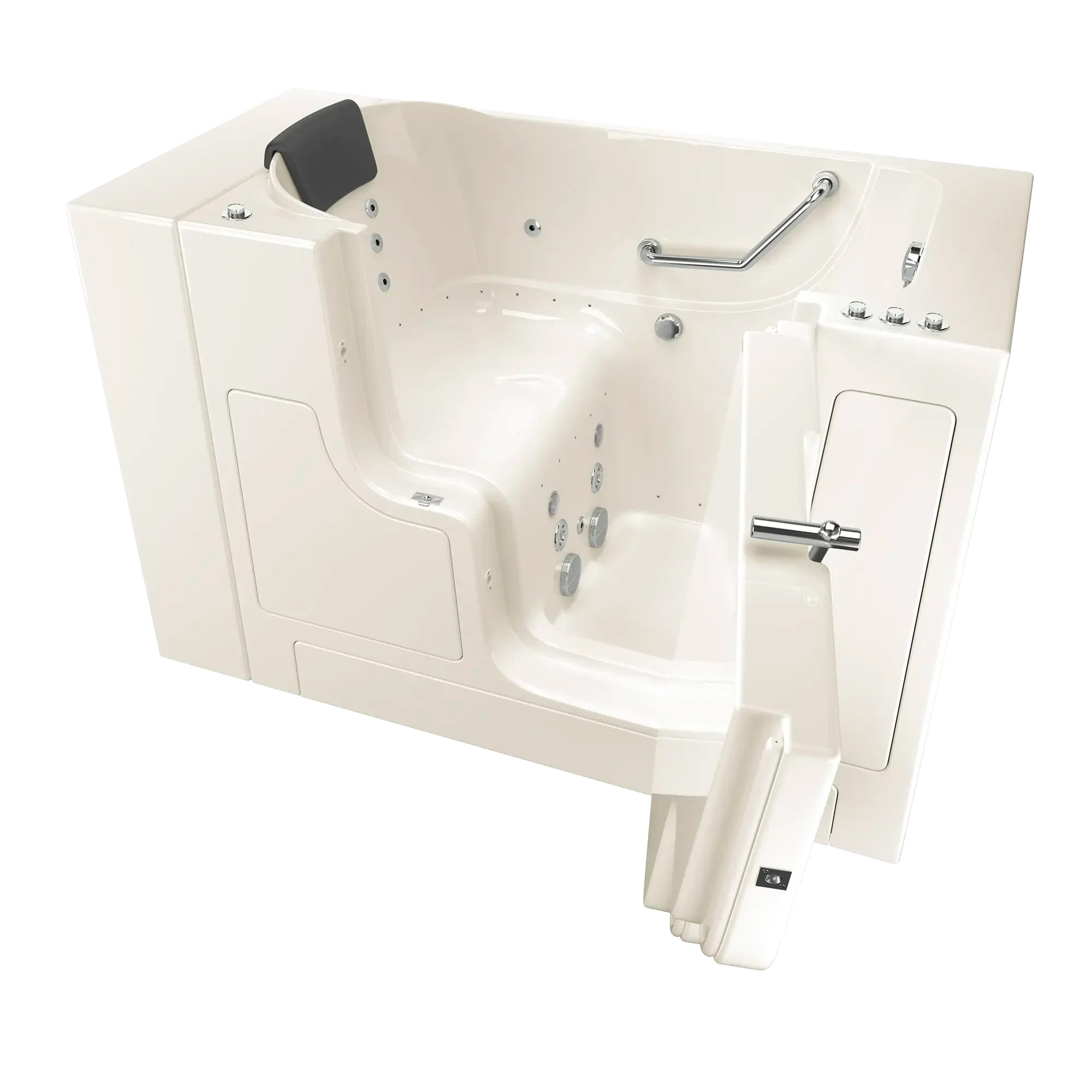Gelcoat Premium Series 30 x 52 -Inch Walk-in Tub With Combination Air Spa and Whirlpool Systems - Right-Hand Drain - Image 7