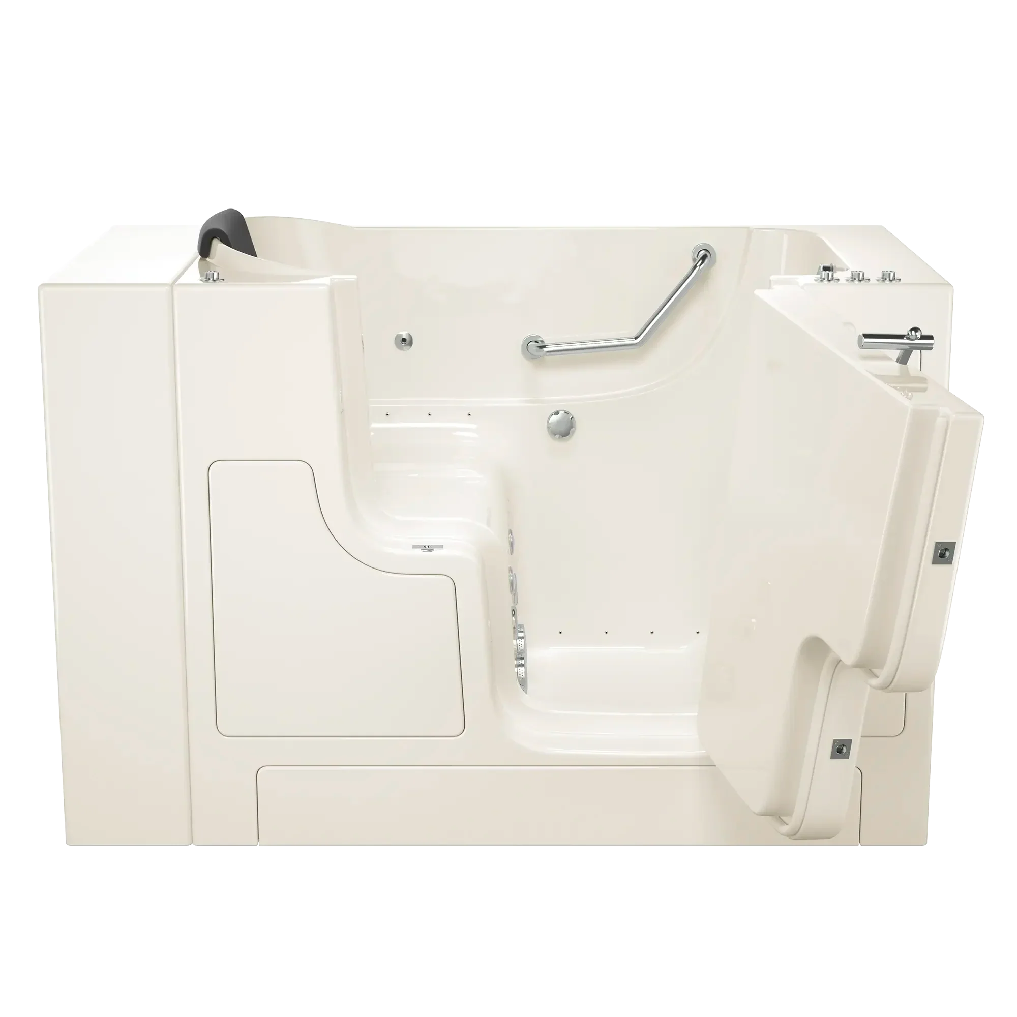 Gelcoat Premium Series 30 x 52 -Inch Walk-in Tub With Combination Air Spa and Whirlpool Systems - Right-Hand Drain - Image 8