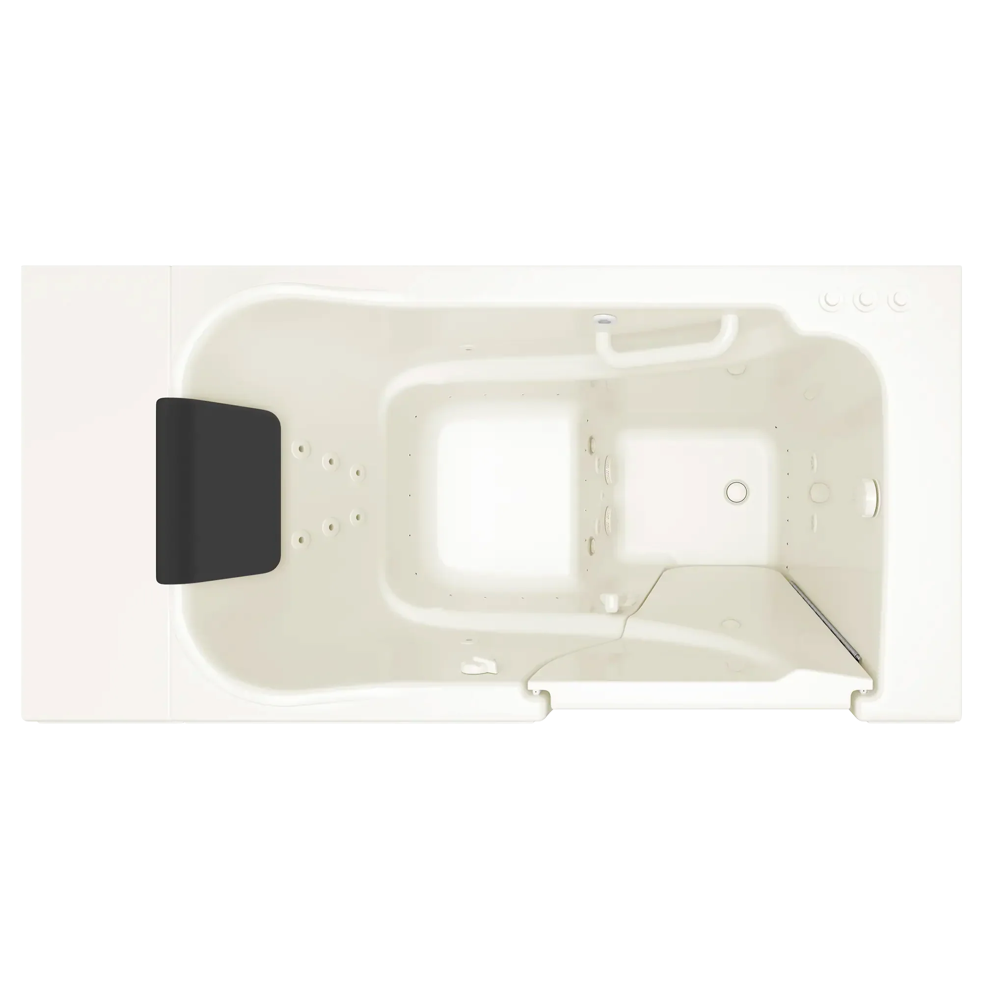 Gelcoat Premium Series 30 x 52 -Inch Walk-in Tub With Combination Air Spa and Whirlpool Systems - Right-Hand Drain - Image 8