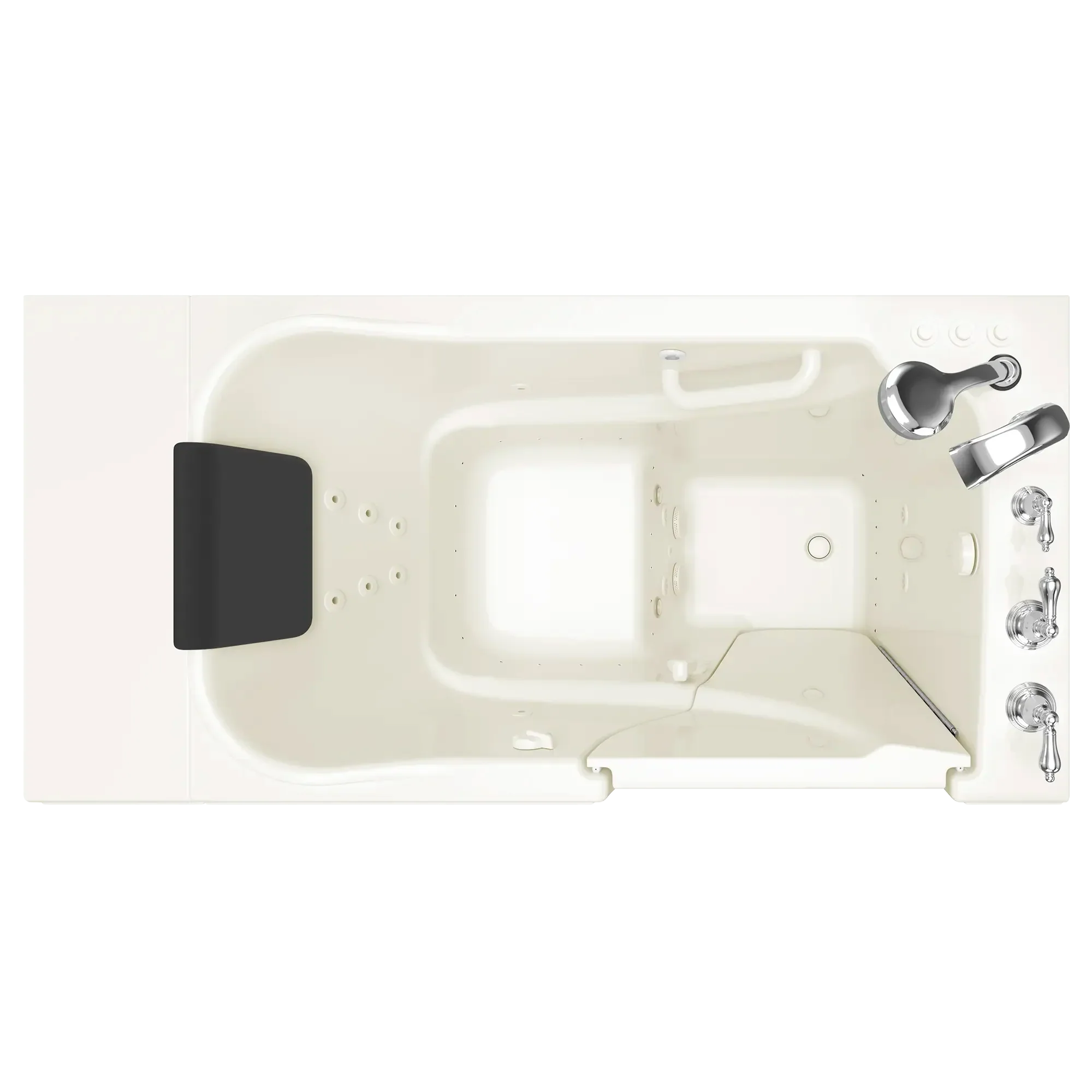 Gelcoat Premium Series 30 x 52 -Inch Walk-in Tub With Combination Air Spa and Whirlpool Systems - Right-Hand Drain With Faucet - Image 10