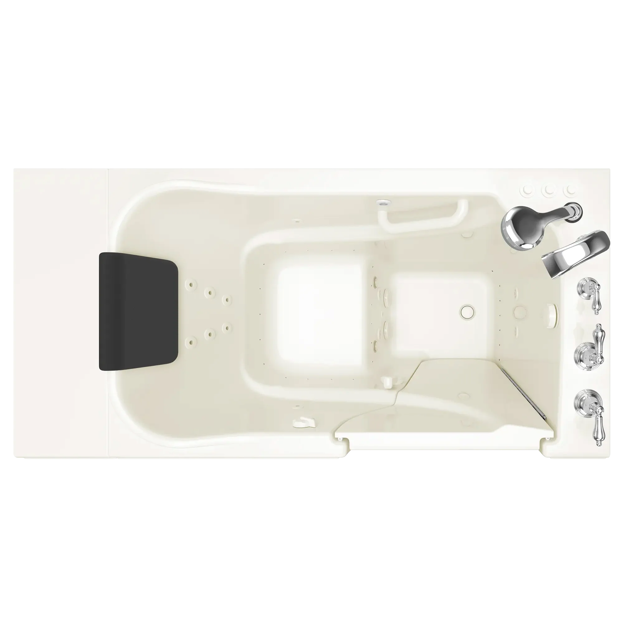 Gelcoat Premium Series 30 x 52 -Inch Walk-in Tub With Combination Air Spa and Whirlpool Systems - Right-Hand Drain With Faucet - Image 7