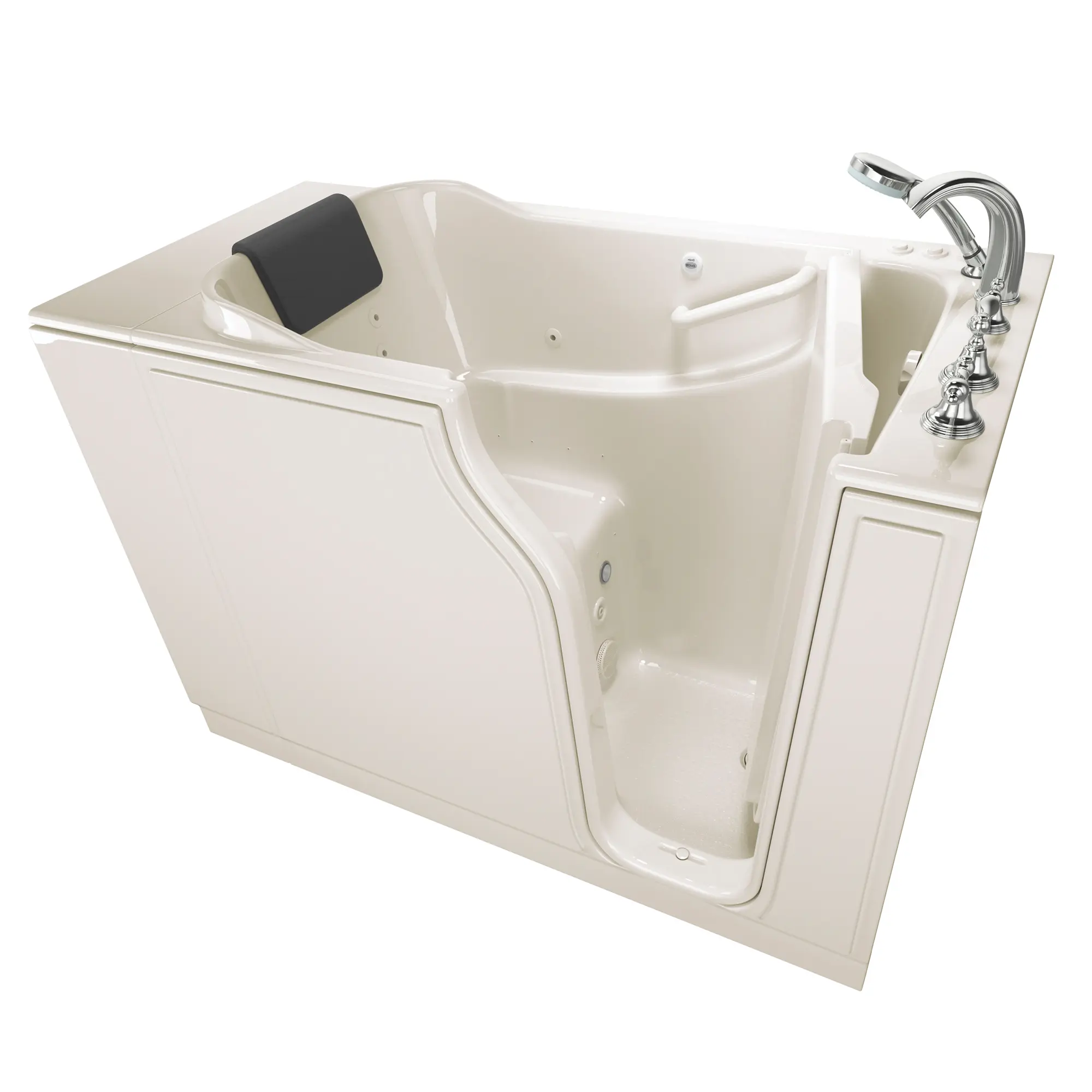 Gelcoat Premium Series 30 x 52 -Inch Walk-in Tub With Combination Air Spa and Whirlpool Systems - Right-Hand Drain With Faucet - Image 8