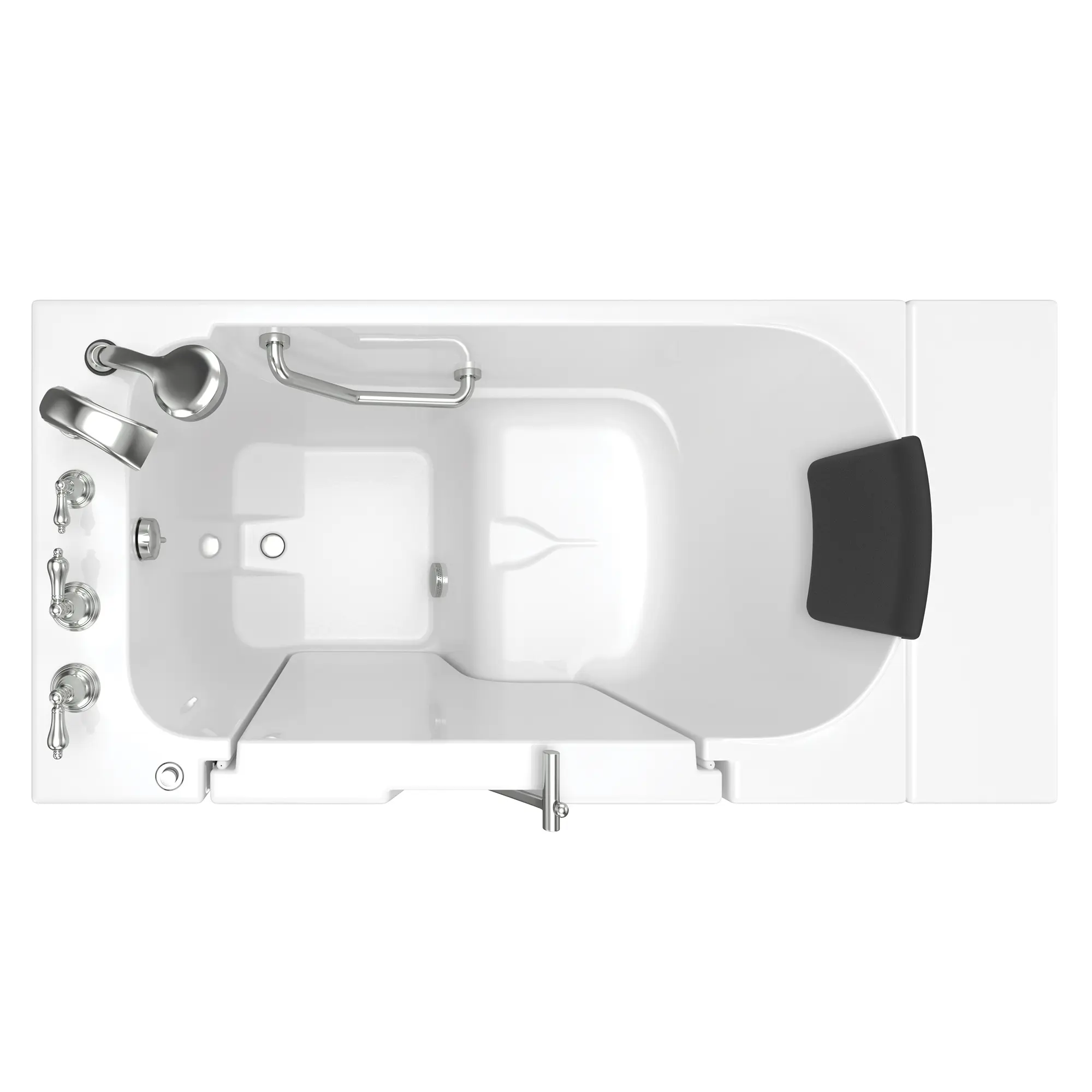 Gelcoat Premium Series 30 x 52 -Inch Walk-in Tub With Soaker System - Left-Hand Drain With Faucet - Image 18