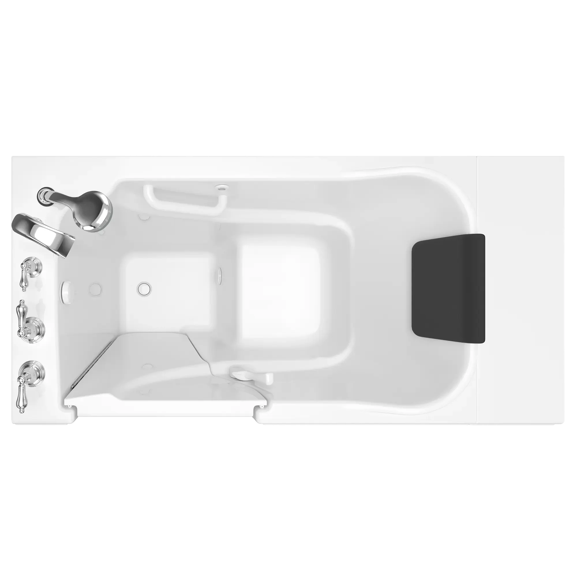 Gelcoat Premium Series 30 x 52 -Inch Walk-in Tub With Soaker System - Left-Hand Drain With Faucet - Image 3