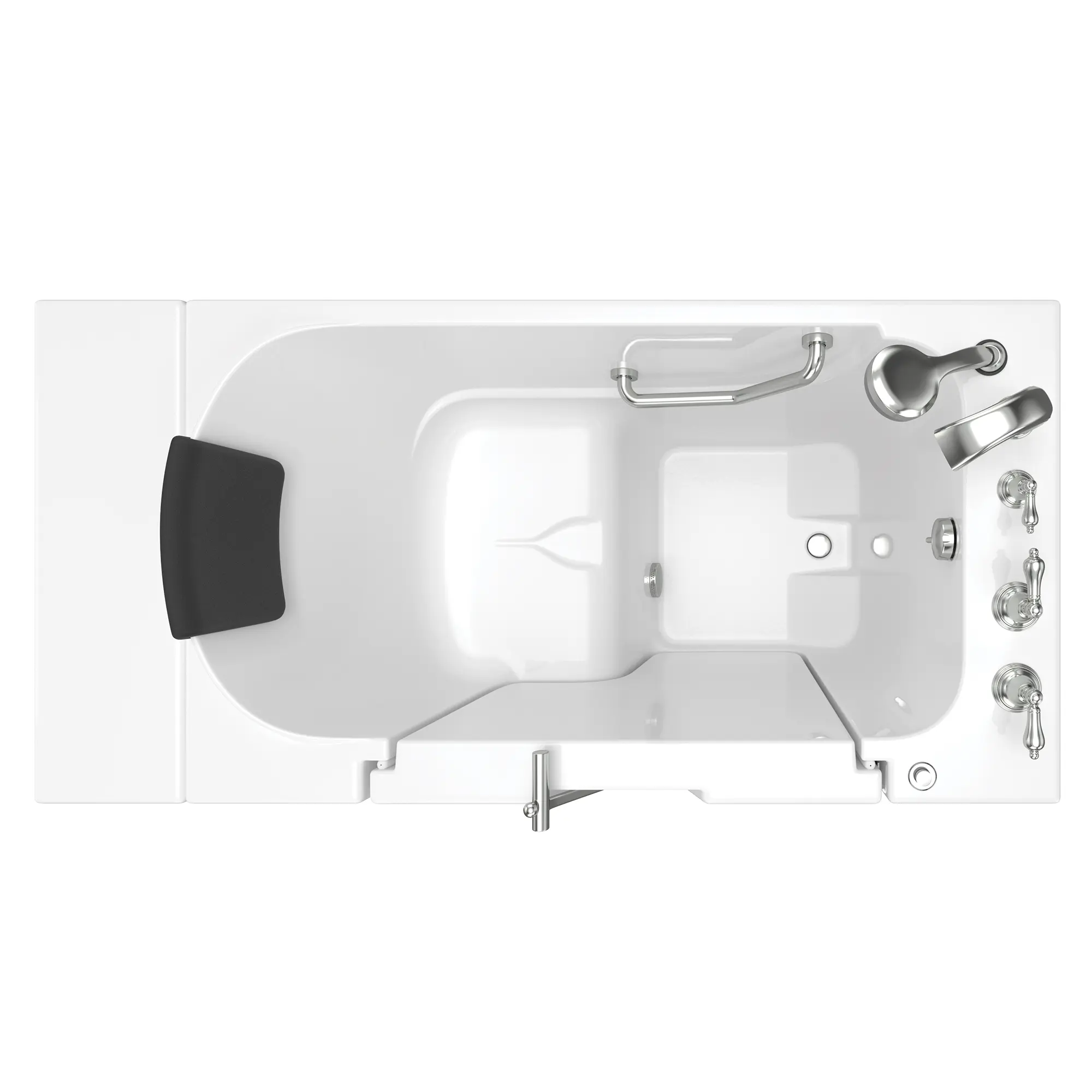 Gelcoat Premium Series 30 x 52 -Inch Walk-in Tub With Soaker System - Right-Hand Drain With Faucet - Image 17