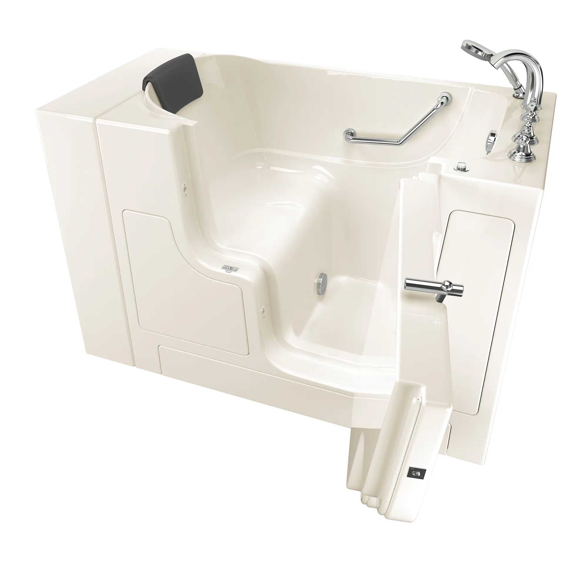 Gelcoat Premium Series 30 x 52 -Inch Walk-in Tub With Soaker System - Right-Hand Drain With Faucet - Image 3