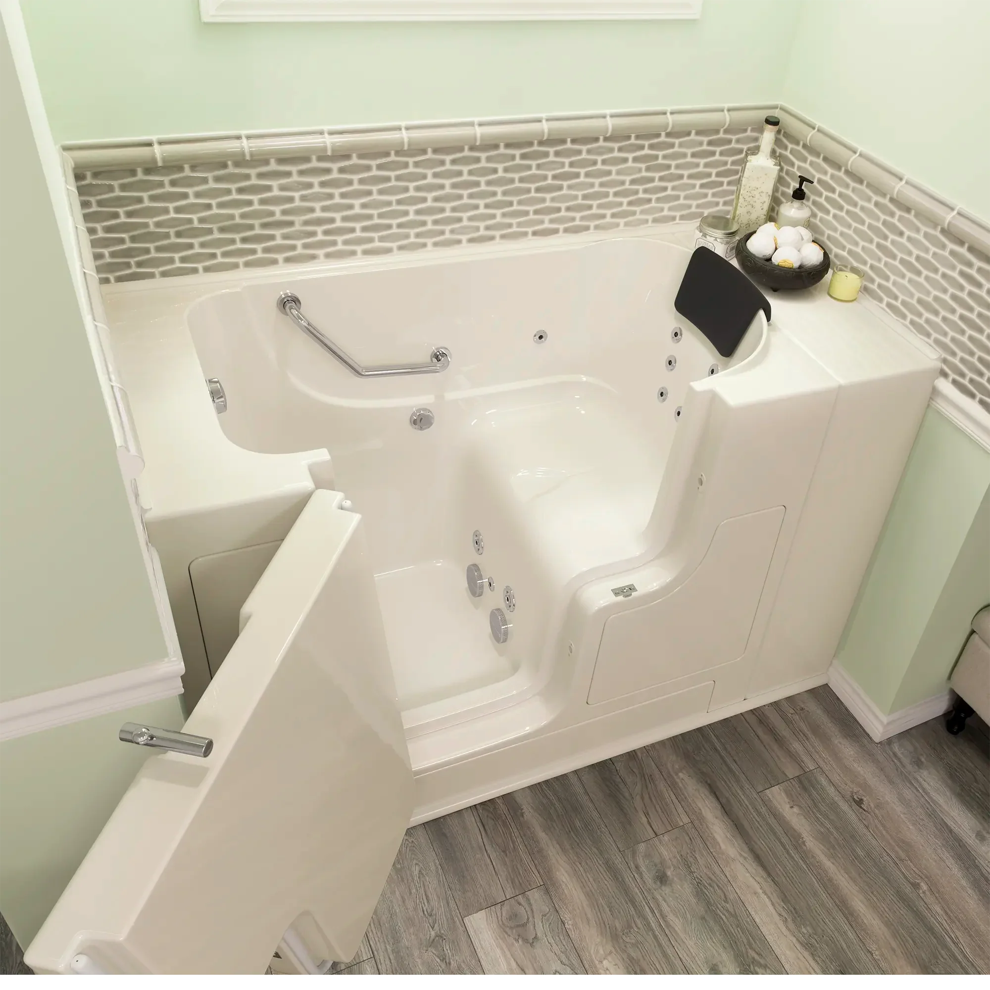 Gelcoat Premium Series 30 x 52 -Inch Walk-in Tub With Whirlpool System - Left-Hand Drain - Image 14