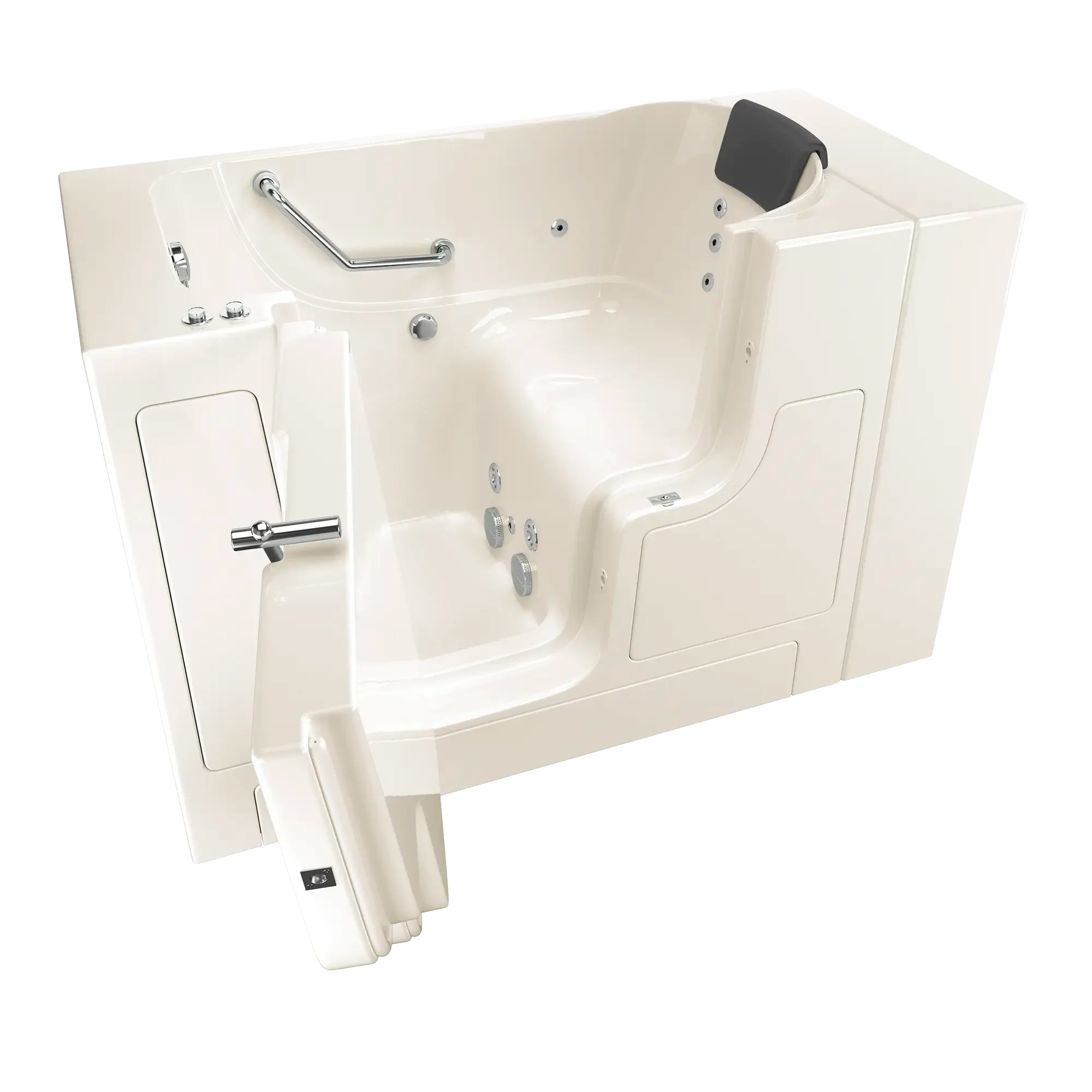 Gelcoat Premium Series 30 x 52 -Inch Walk-in Tub With Whirlpool System - Left-Hand Drain - Image 2