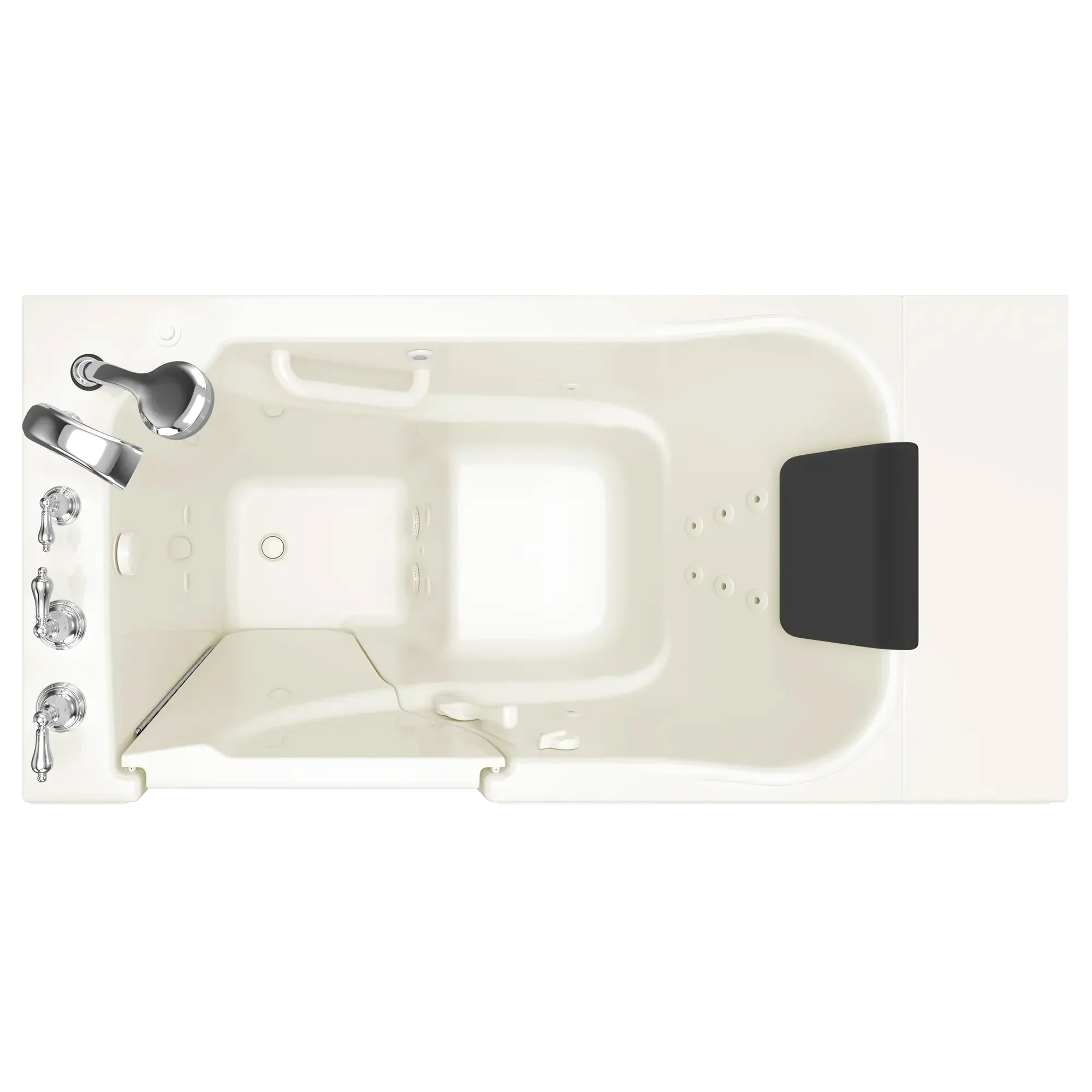 Gelcoat Premium Series 30 x 52 -Inch Walk-in Tub With Whirlpool System - Left-Hand Drain With Faucet - Image 10