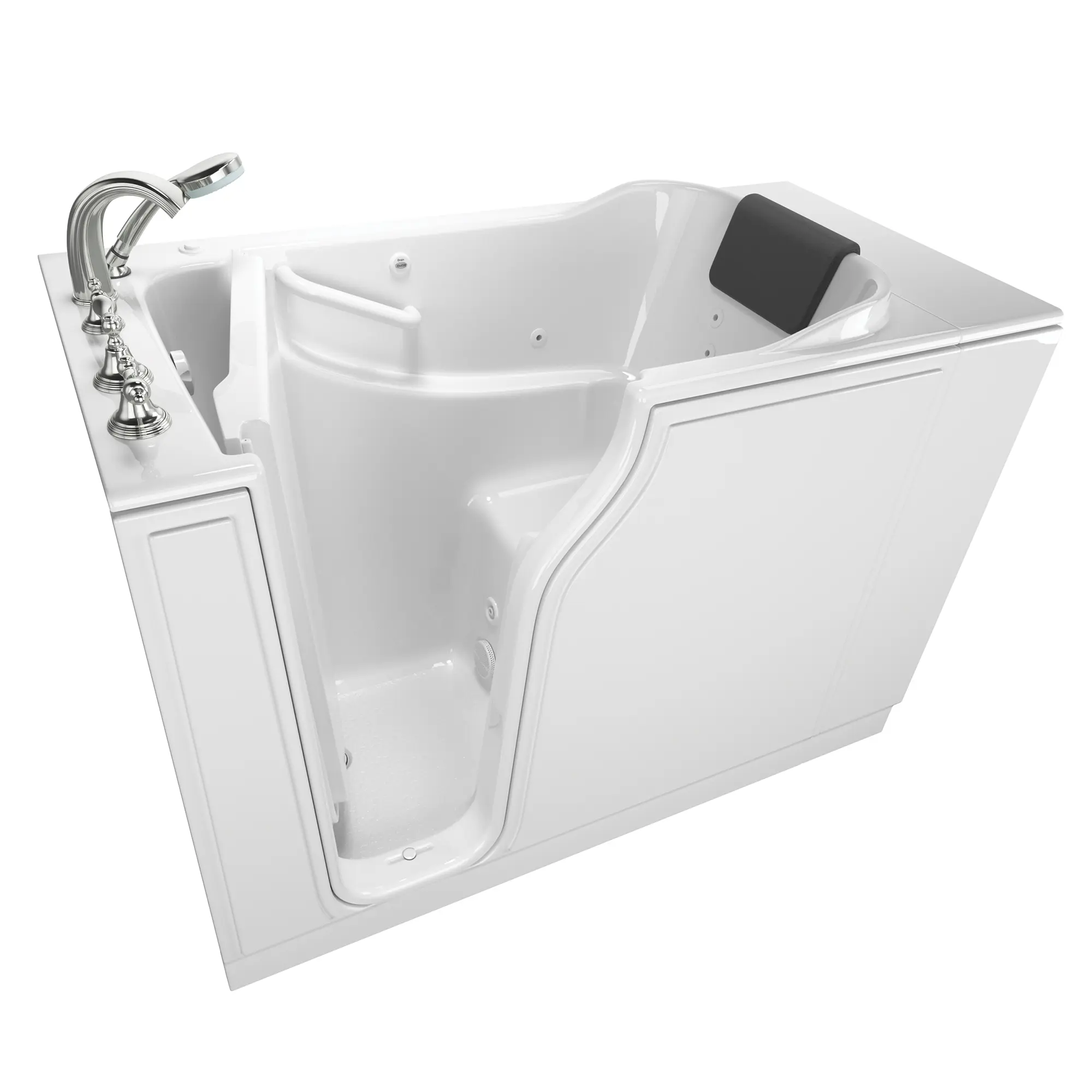 Gelcoat Premium Series 30 x 52 -Inch Walk-in Tub With Whirlpool System - Left-Hand Drain With Faucet - Image 3