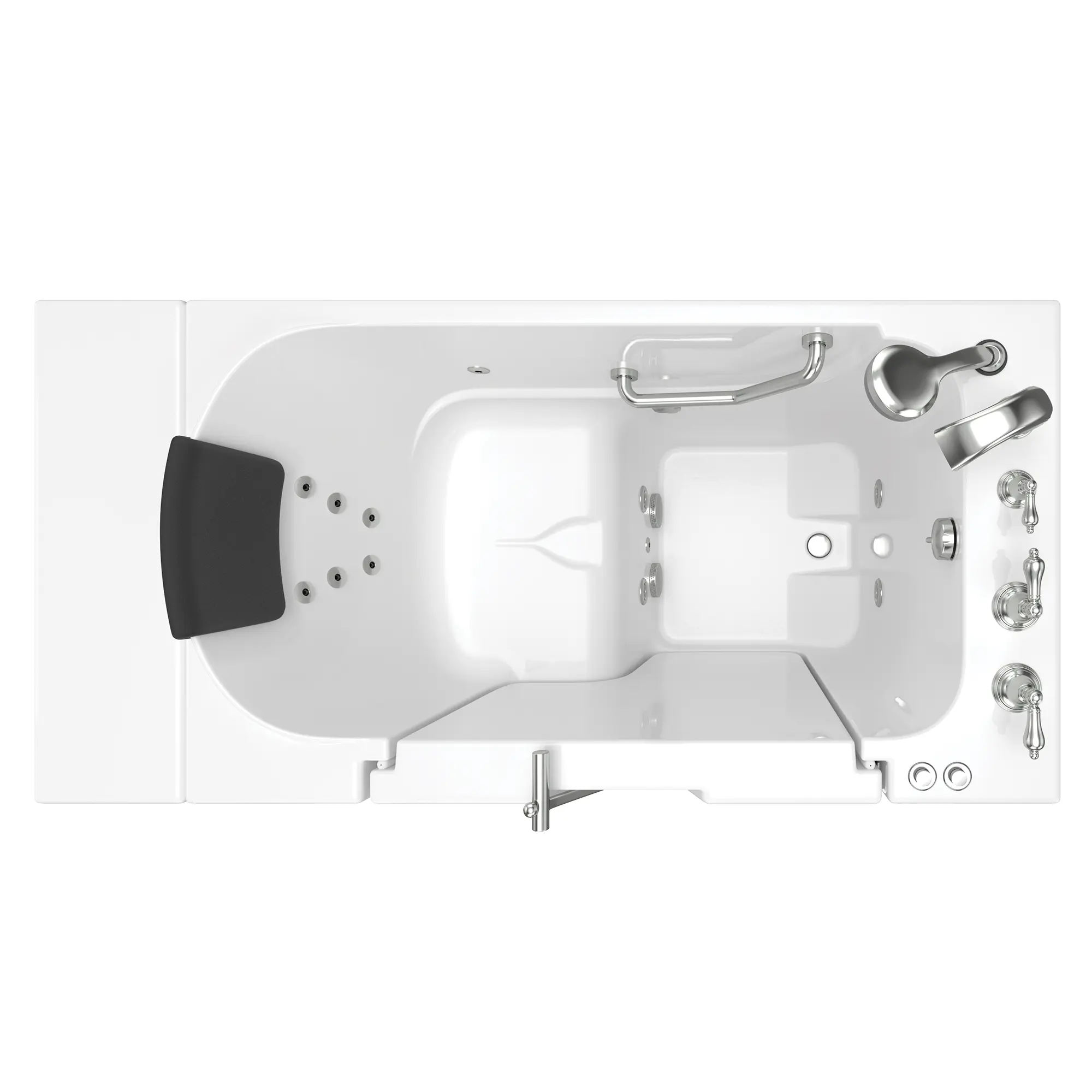 Gelcoat Premium Series 30 x 52 -Inch Walk-in Tub With Whirlpool System - Right-Hand Drain With Faucet - Image 16