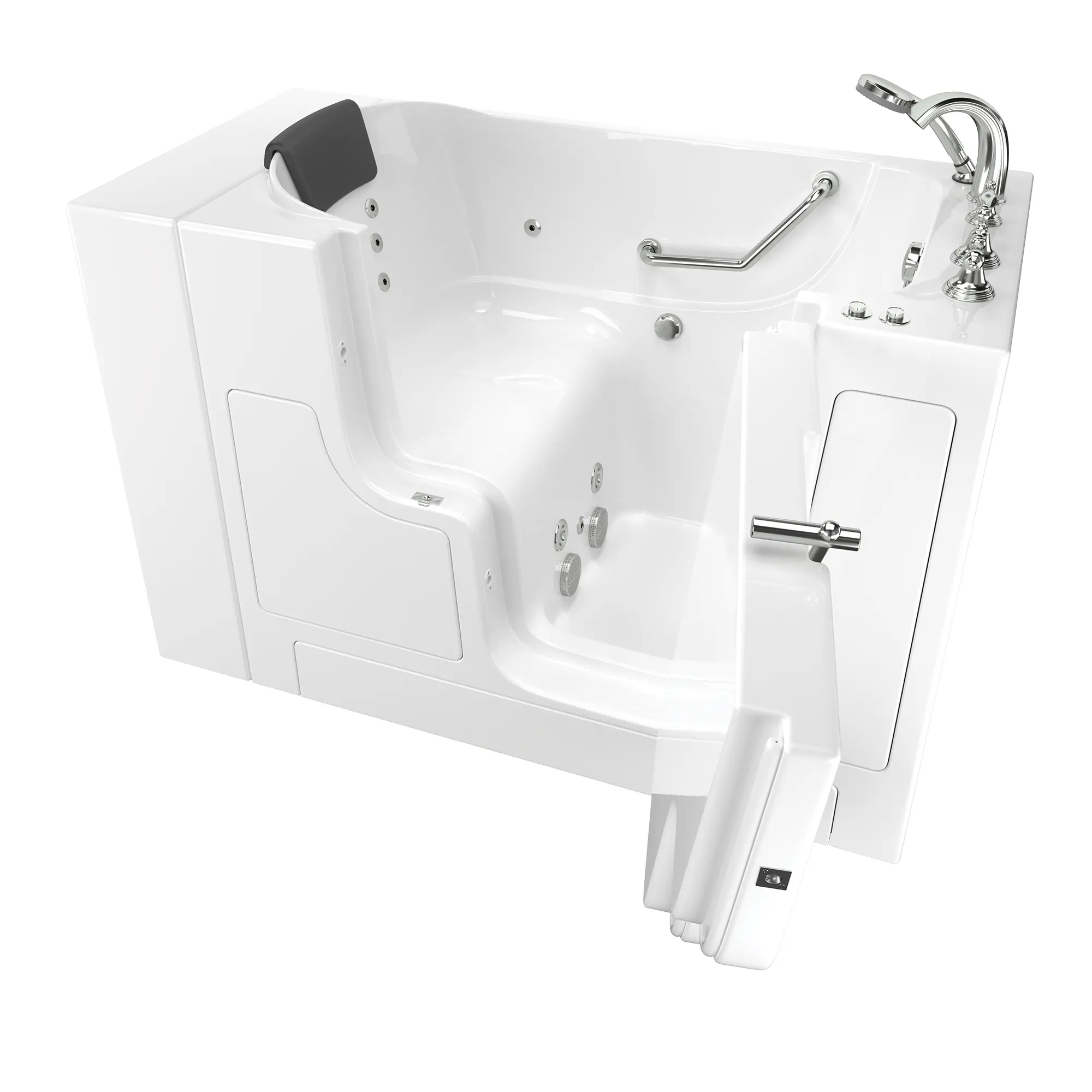 Gelcoat Premium Series 30 x 52 -Inch Walk-in Tub With Whirlpool System - Right-Hand Drain With Faucet - Image 18