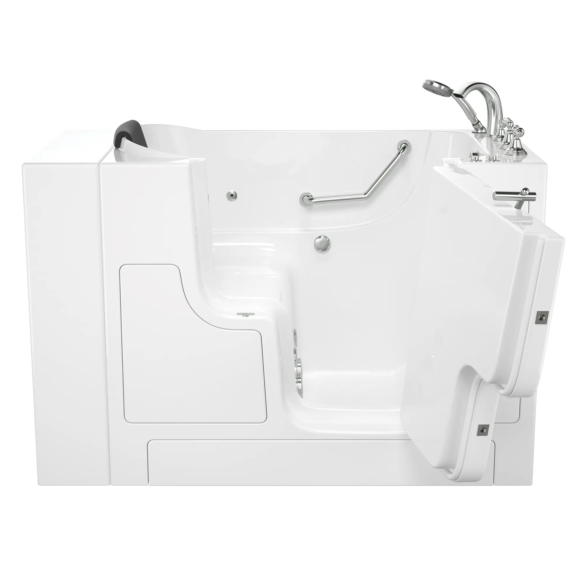 Gelcoat Premium Series 30 x 52 -Inch Walk-in Tub With Whirlpool System - Right-Hand Drain With Faucet - Image 8