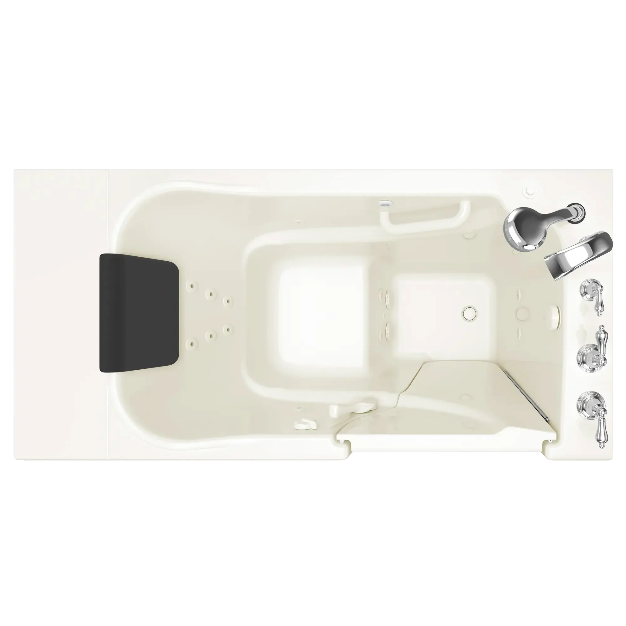 Gelcoat Premium Series 30 x 52 -Inch Walk-in Tub With Whirlpool System - Right-Hand Drain With Faucet - Image 10