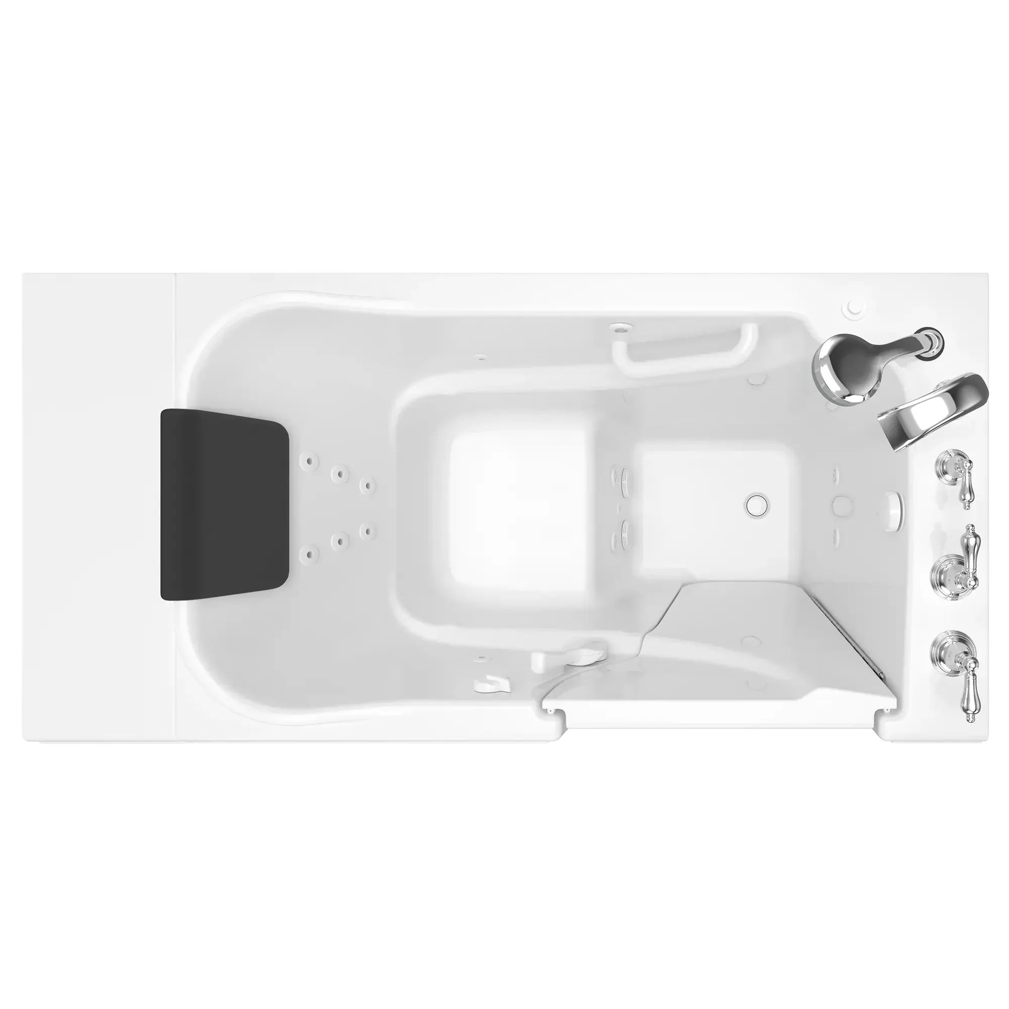 Gelcoat Premium Series 30 x 52 -Inch Walk-in Tub With Whirlpool System - Right-Hand Drain With Faucet - Image 13