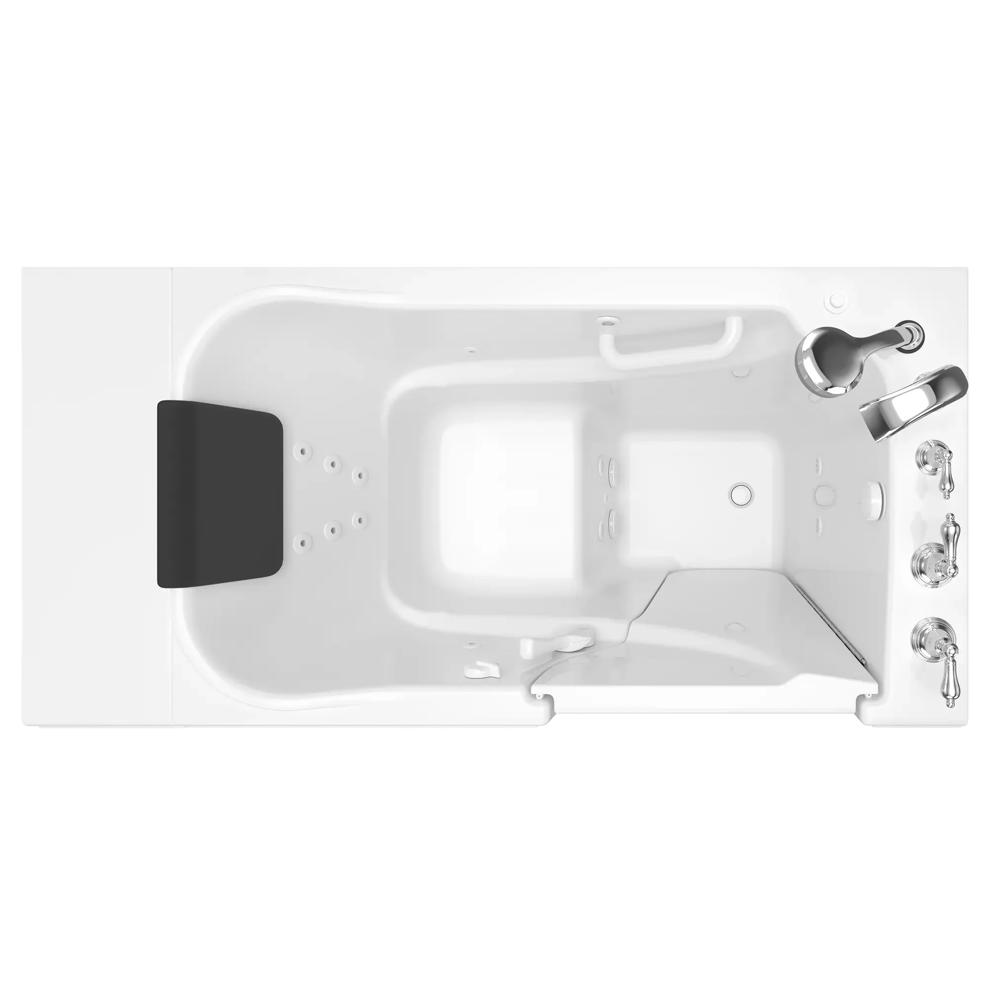 Gelcoat Premium Series 30 x 52 -Inch Walk-in Tub With Whirlpool System - Right-Hand Drain With Faucet - Image 6