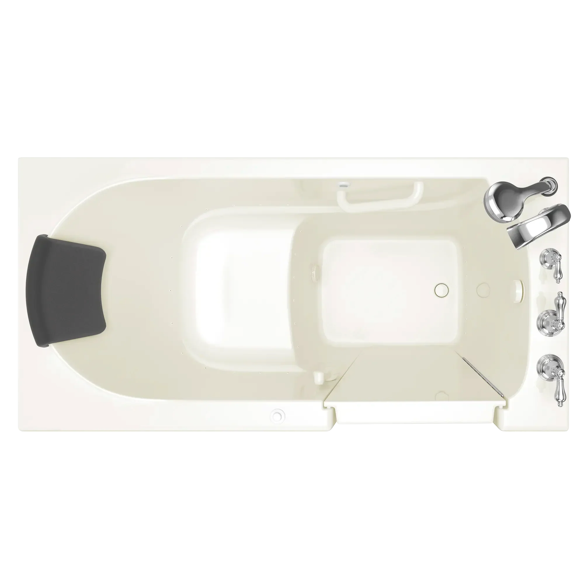 Gelcoat Premium Series 30 x 60 -Inch Walk-in Tub With Air Spa System - Right-Hand Drain With Faucet