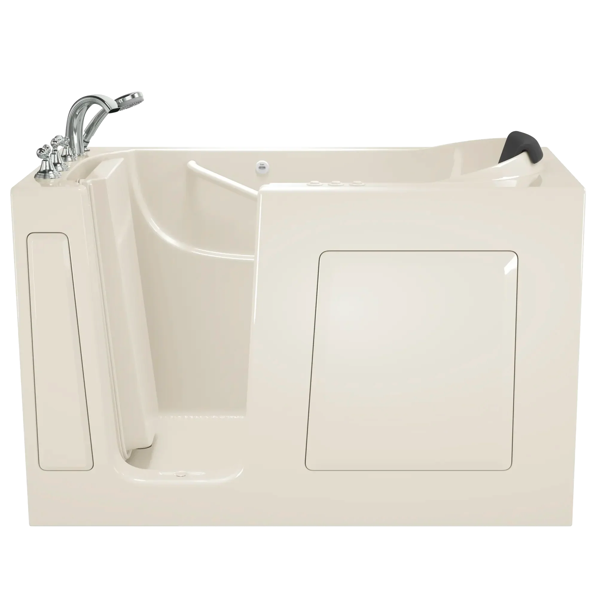 Gelcoat Premium Series 30 x 60 -Inch Walk-in Tub With Combination Air Spa and Whirlpool Systems - Left-Hand Drain With Faucet