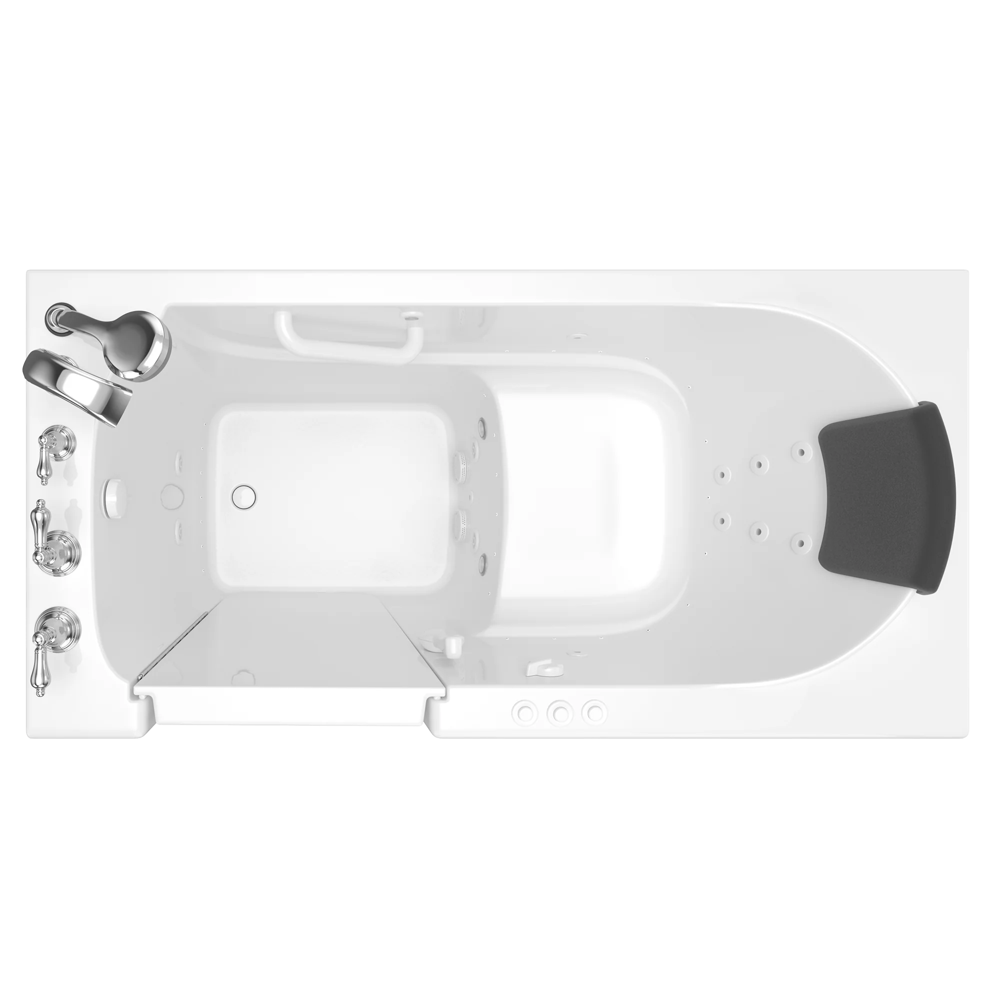 Gelcoat Premium Series 30 x 60 -Inch Walk-in Tub With Combination Air Spa and Whirlpool Systems - Left-Hand Drain With Faucet - Image 11