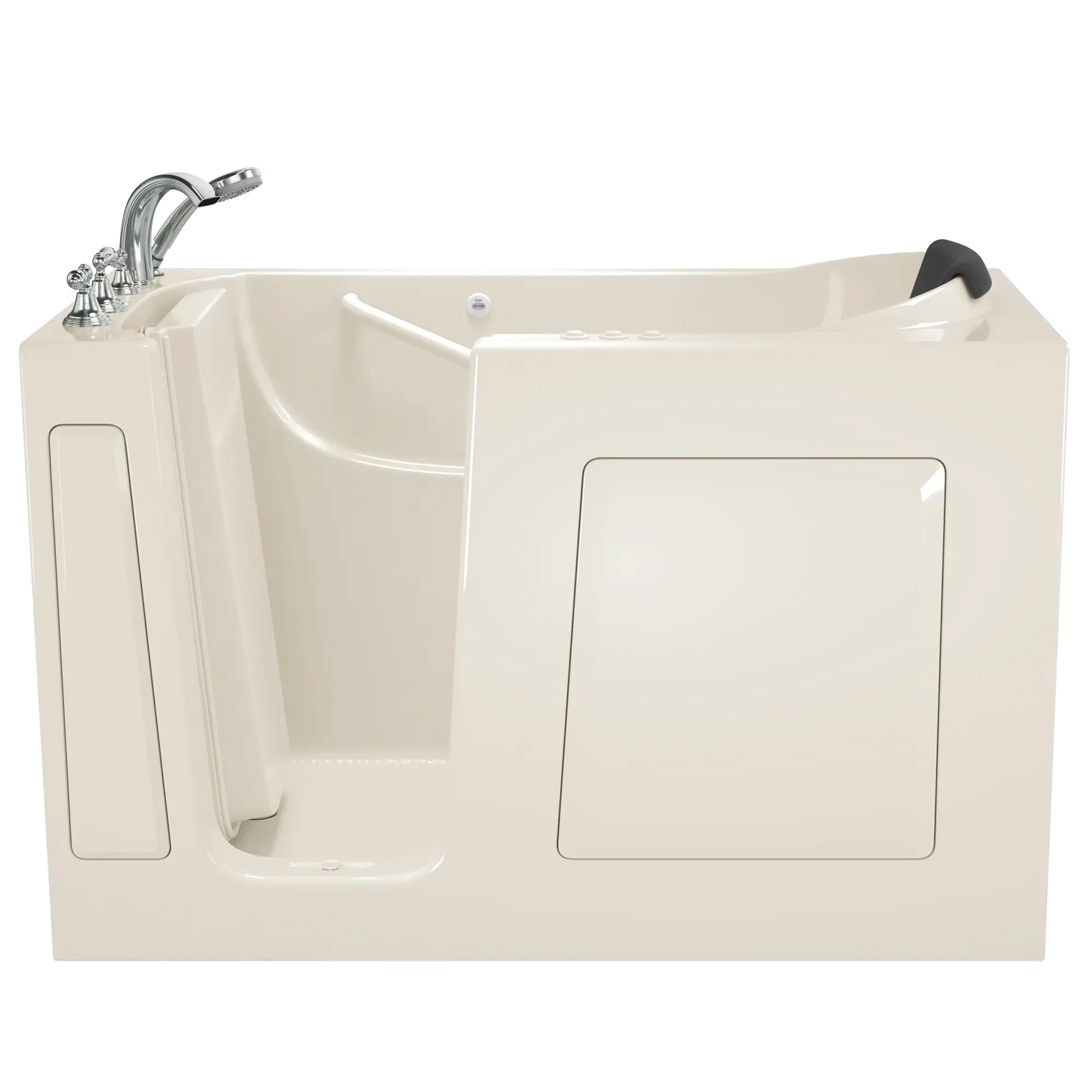 Gelcoat Premium Series 30 x 60 -Inch Walk-in Tub With Combination Air Spa and Whirlpool Systems - Left-Hand Drain With Faucet - Image 2