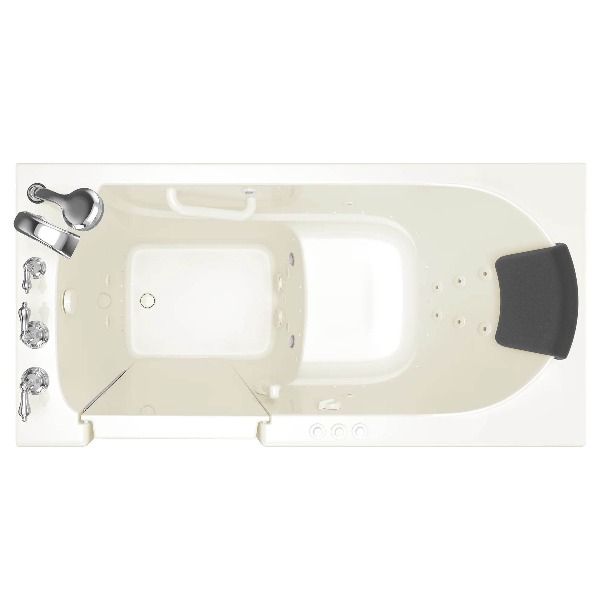 Gelcoat Premium Series 30 x 60 -Inch Walk-in Tub With Combination Air Spa and Whirlpool Systems - Left-Hand Drain With Faucet - Image 6