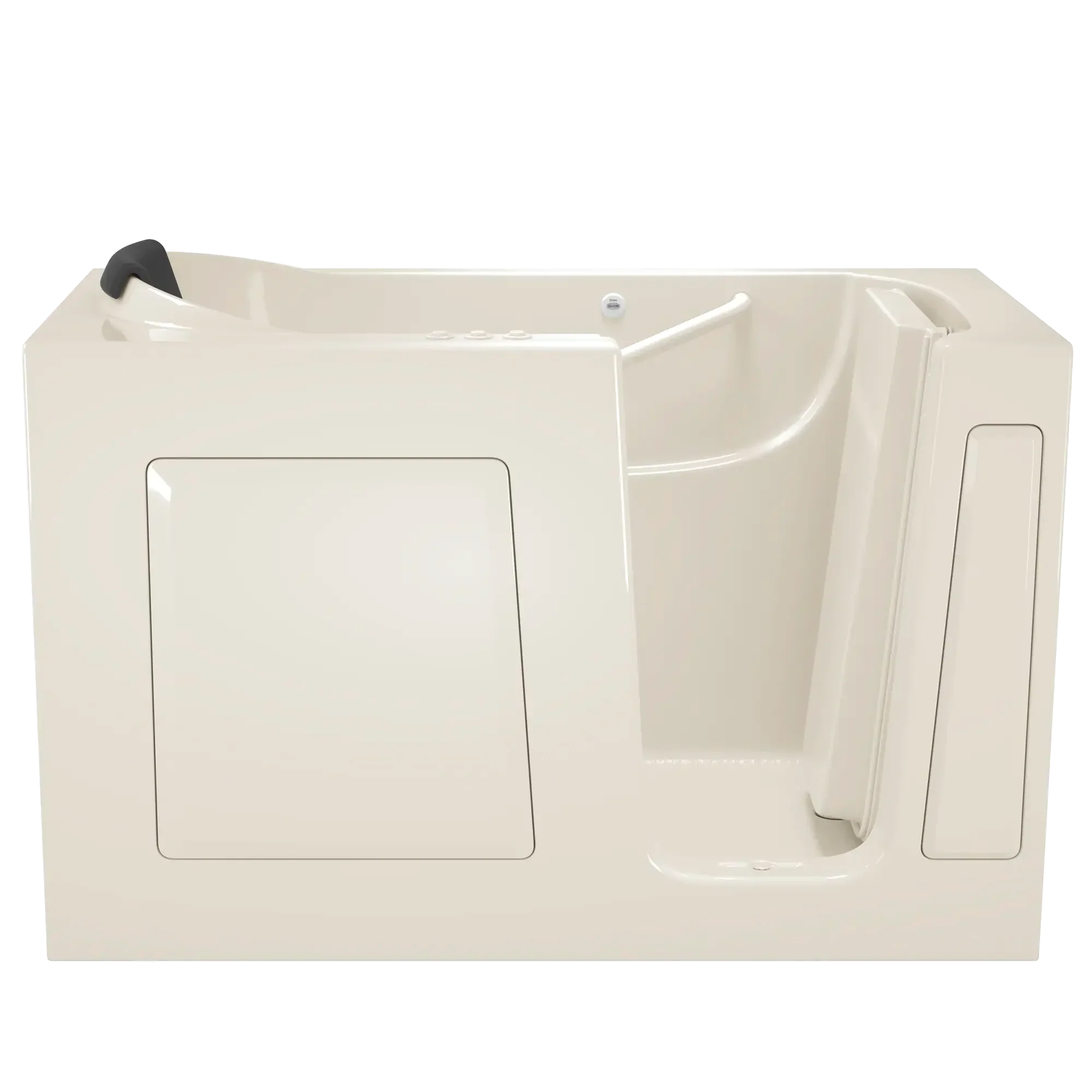 Gelcoat Premium Series 30 x 60 -Inch Walk-in Tub With Combination Air Spa and Whirlpool Systems - Right-Hand Drain