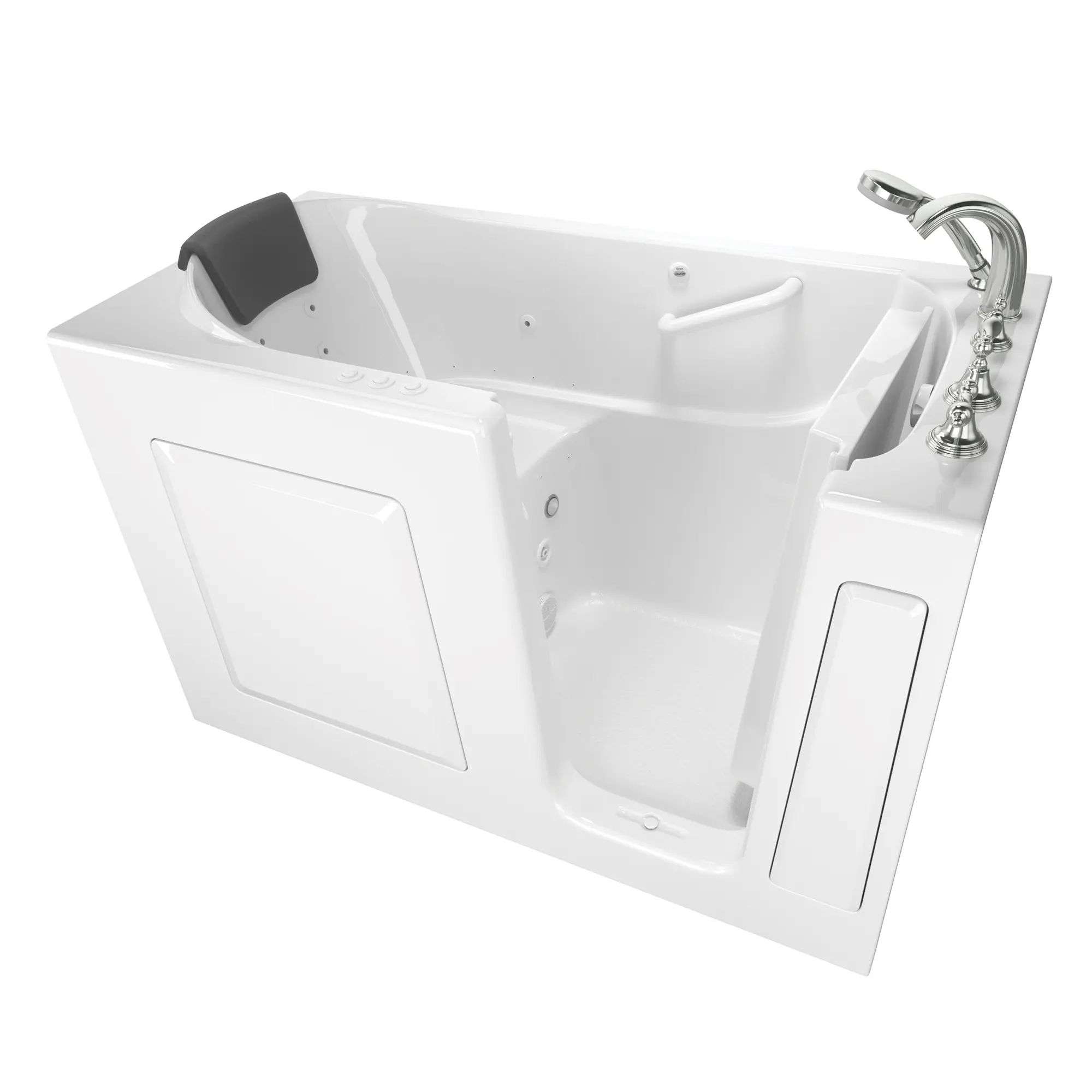 Gelcoat Premium Series 30 x 60 -Inch Walk-in Tub With Combination Air Spa and Whirlpool Systems - Right-Hand Drain With Faucet - Image 15