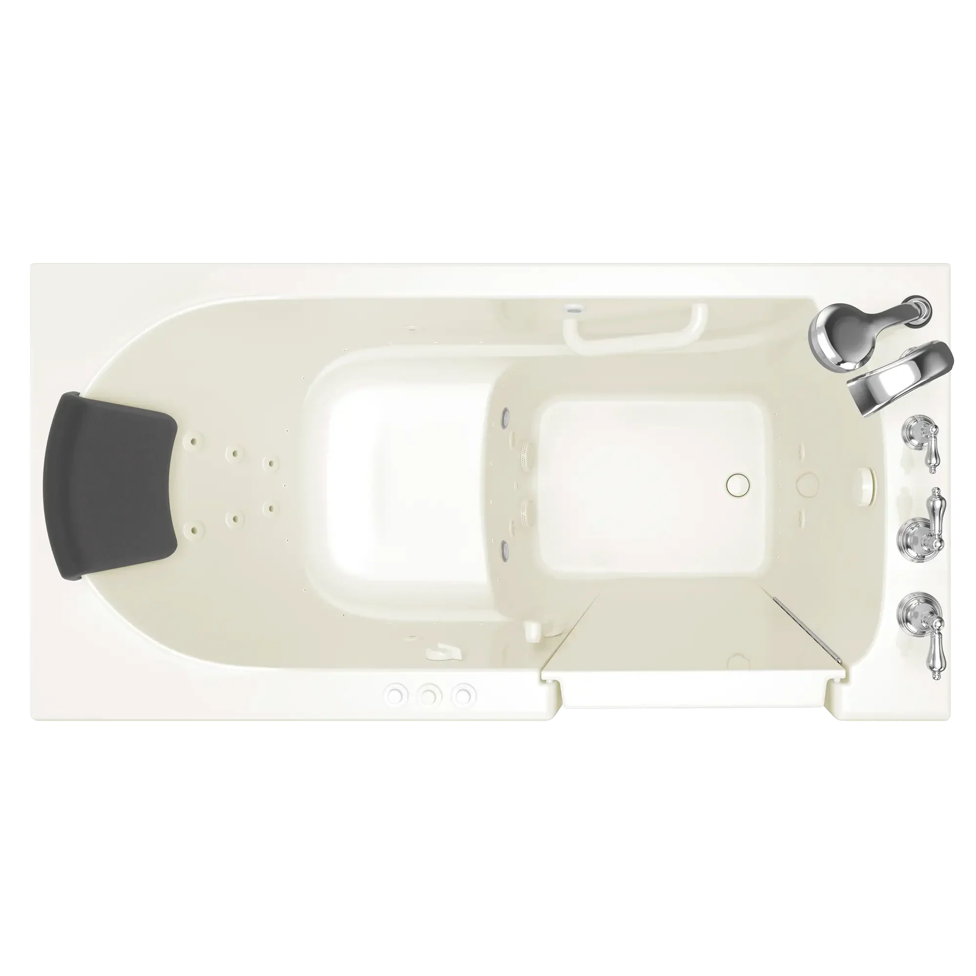 Gelcoat Premium Series 30 x 60 -Inch Walk-in Tub With Combination Air Spa and Whirlpool Systems - Right-Hand Drain With Faucet - Image 6