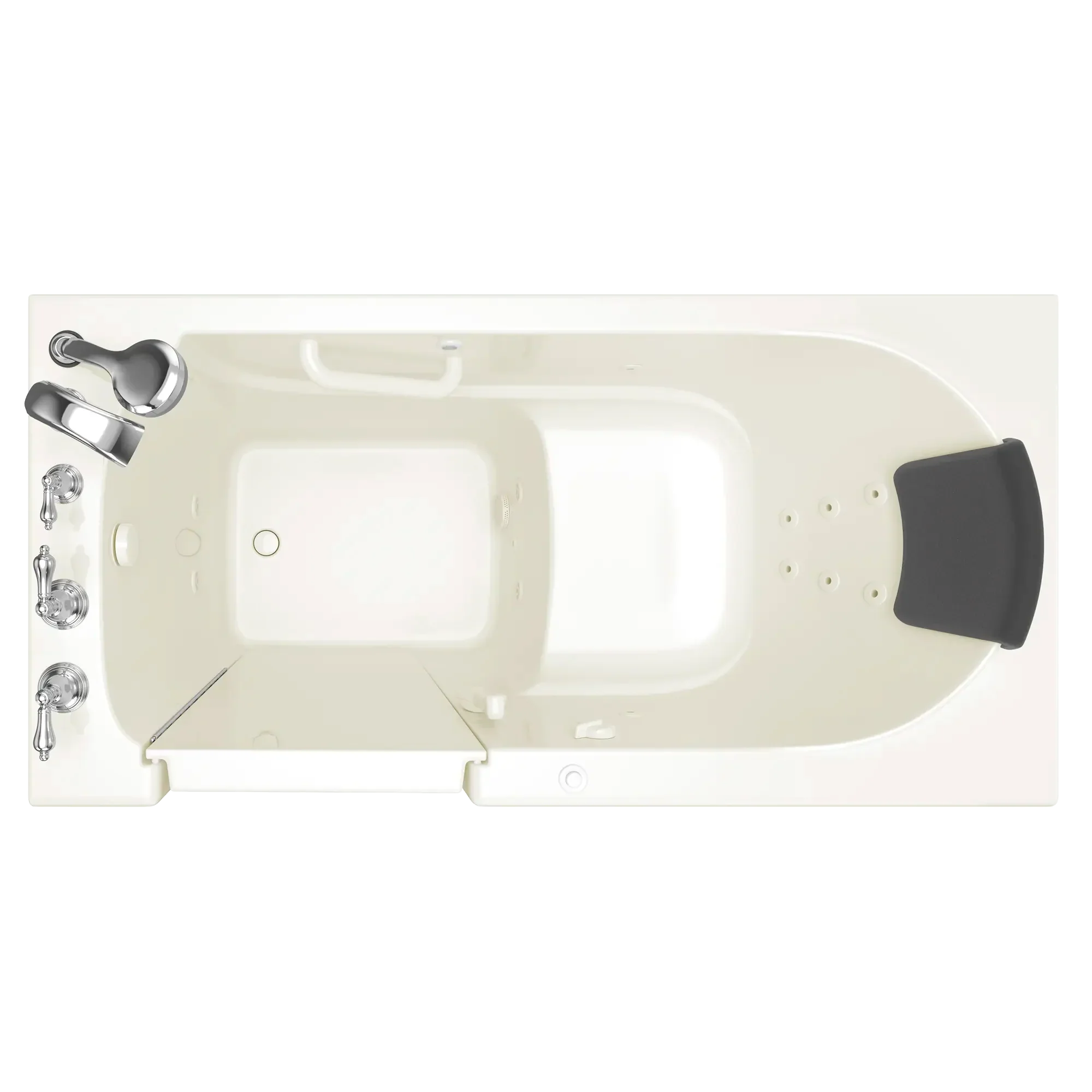Gelcoat Premium Series 30 x 60 -Inch Walk-in Tub With Whirlpool System - Left-Hand Drain With Faucet - Image 10