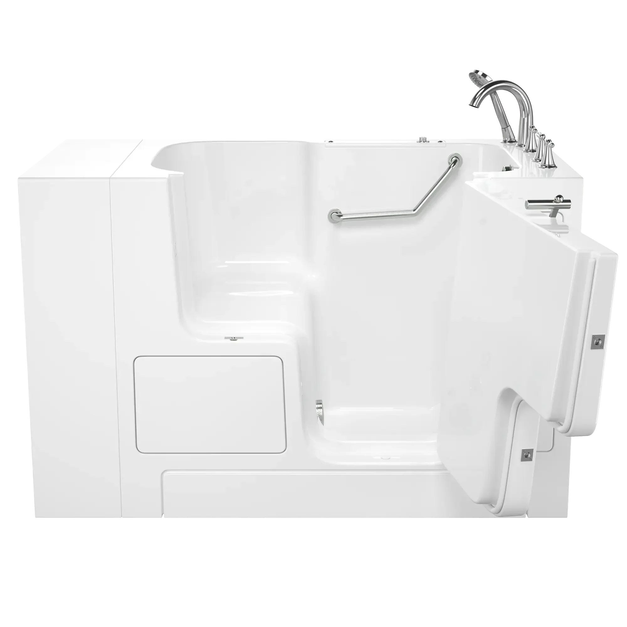 Gelcoat Premium Series 32 in. x 52 in. Outward Opening Door Walk-In Bathtub