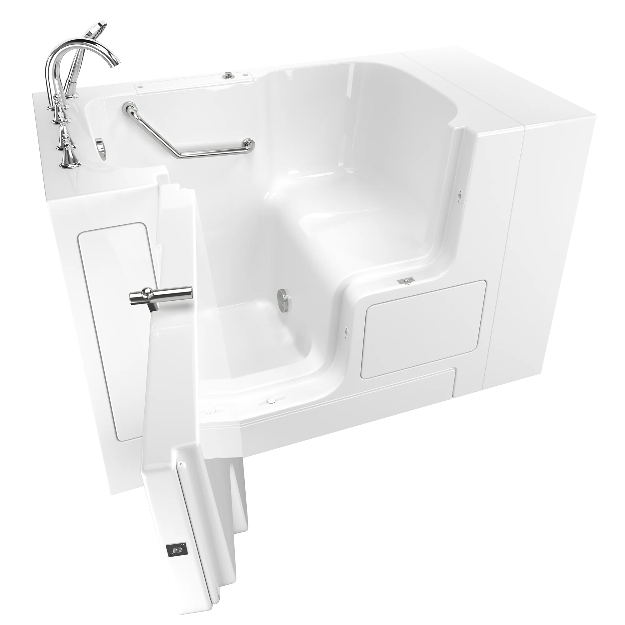 Gelcoat Premium Series 32 in. x 52 in. Outward Opening Door Walk-In Bathtub