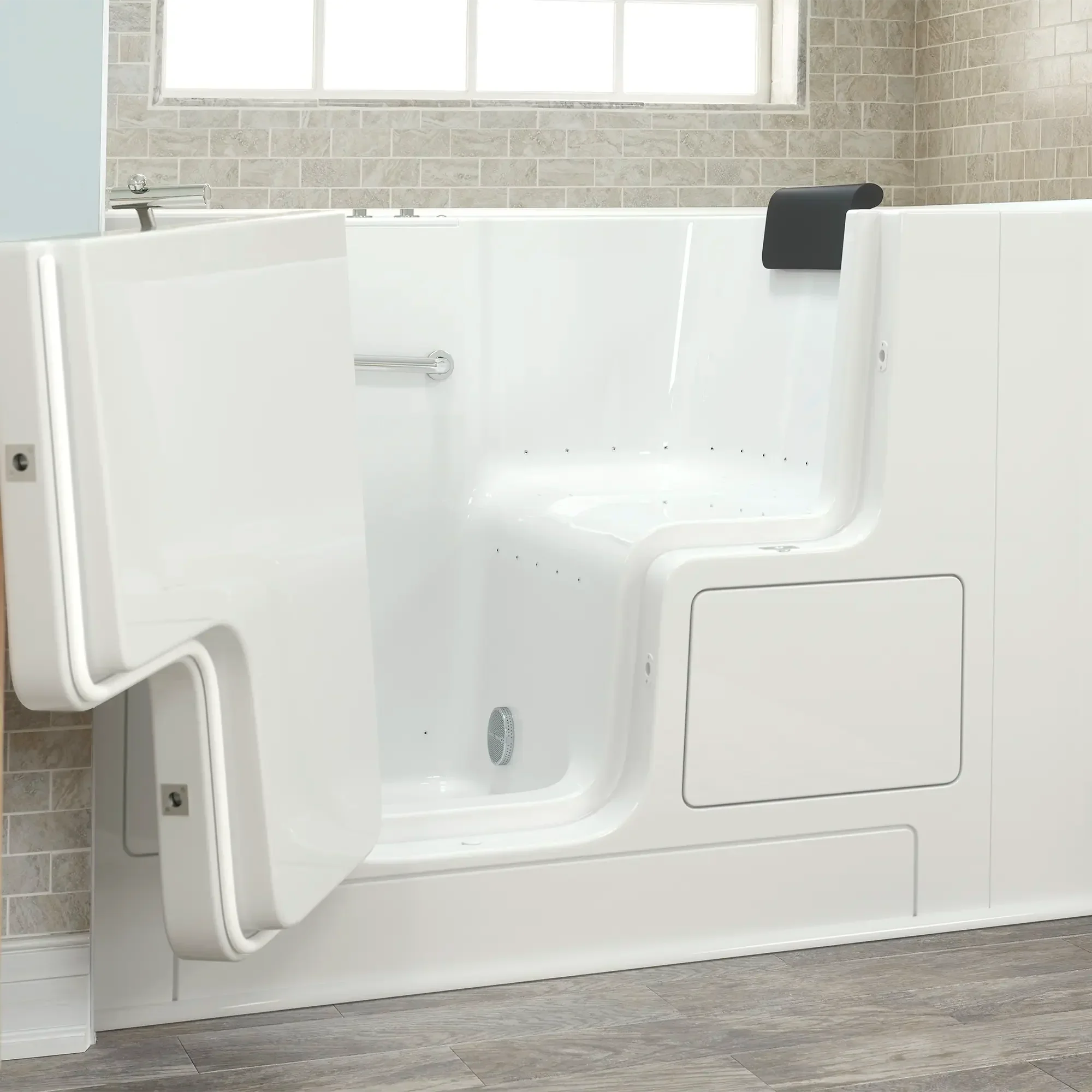 Gelcoat Premium Series 32 x 52 -Inch Walk-in Tub With Air Spa System - Left-Hand Drain - Image 20