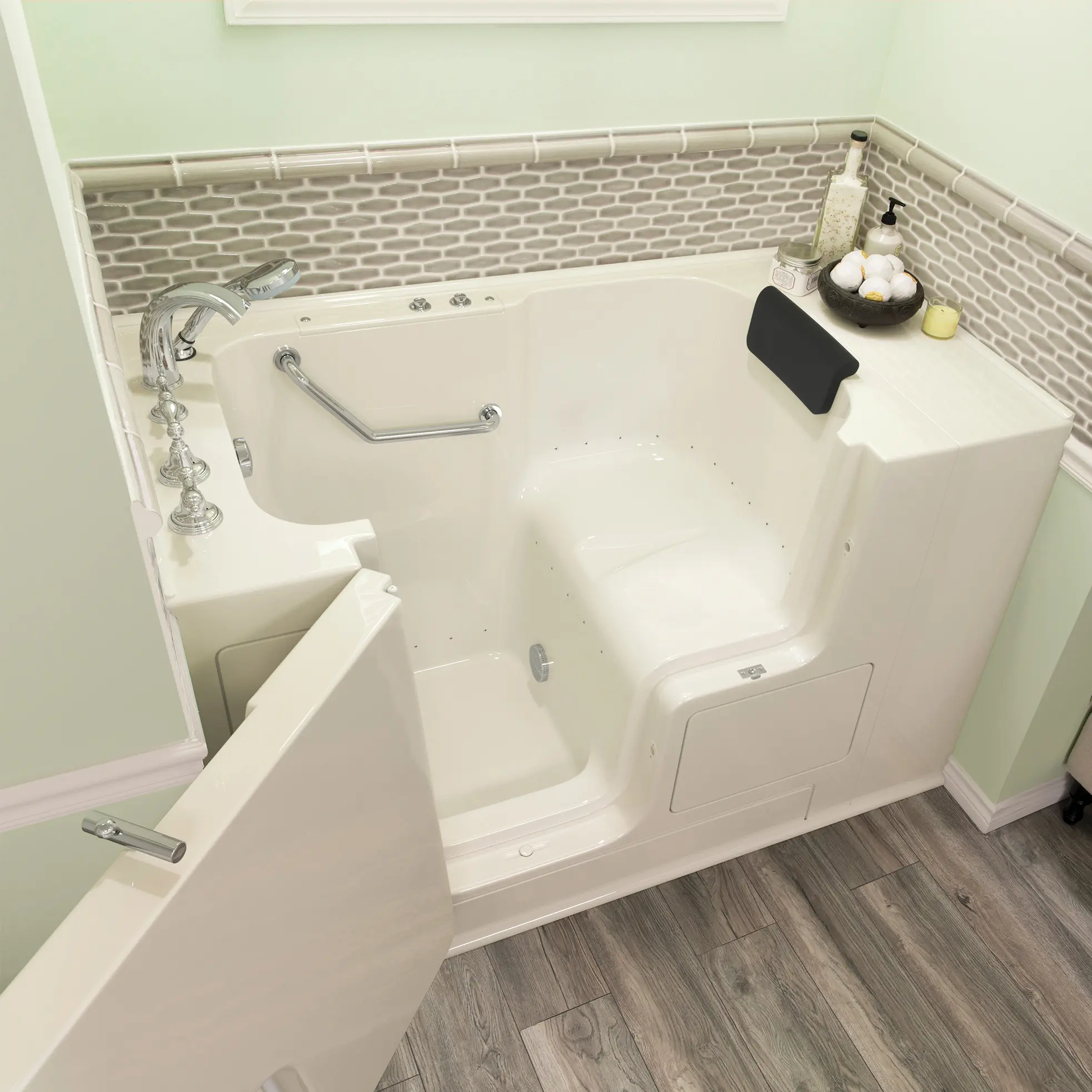 Gelcoat Premium Series 32 x 52 -Inch Walk-in Tub With Air Spa System - Left-Hand Drain With Faucet - Image 5