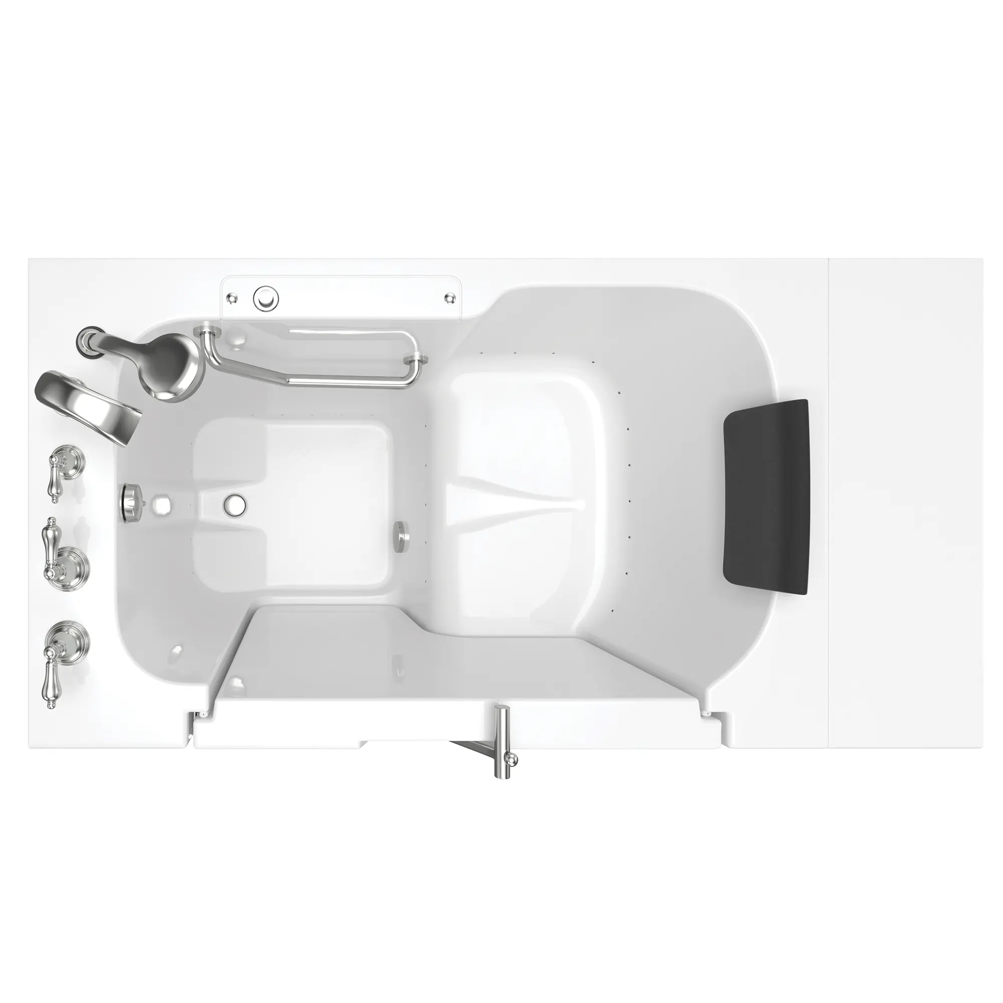 Gelcoat Premium Series 32 x 52 -Inch Walk-in Tub With Air Spa System - Left-Hand Drain With Faucet - Image 8