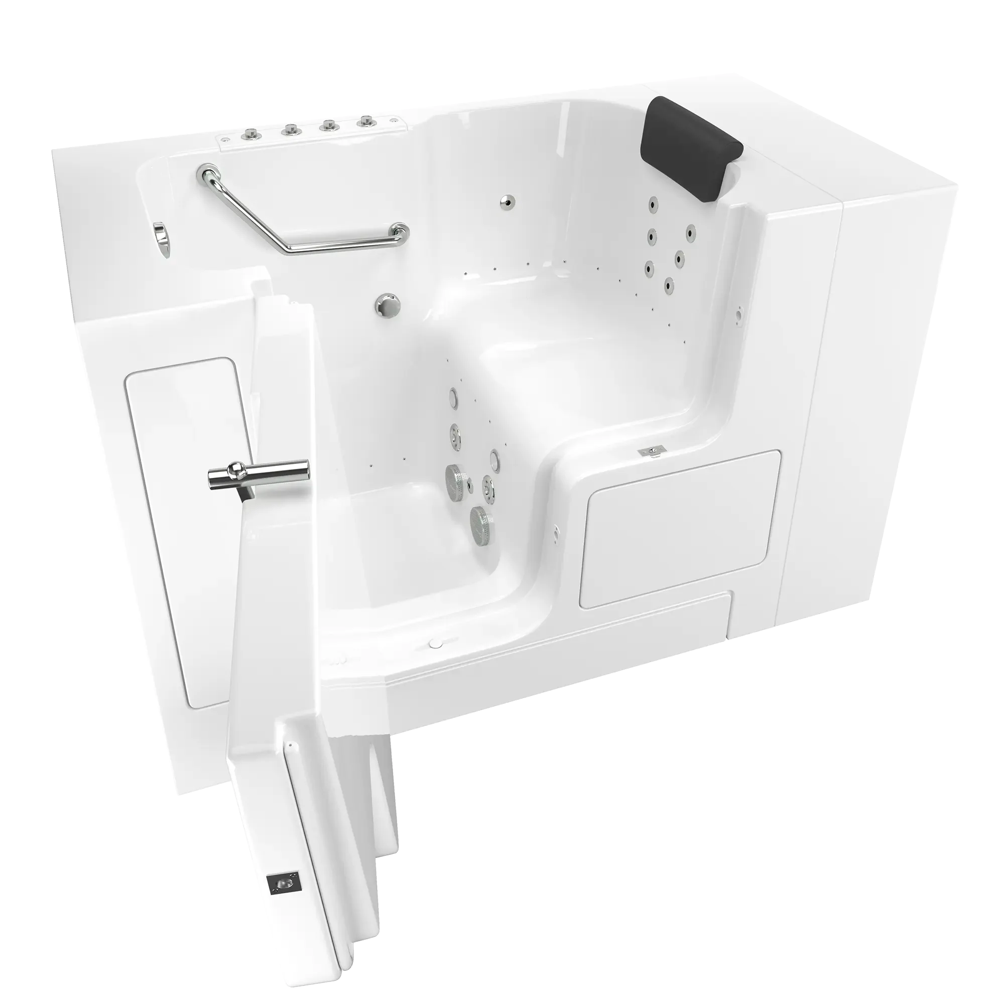 Gelcoat Premium Series 32 x 52 -Inch Walk-in Tub With Combination Air Spa and Whirlpool Systems - Left-Hand Drain - Image 3