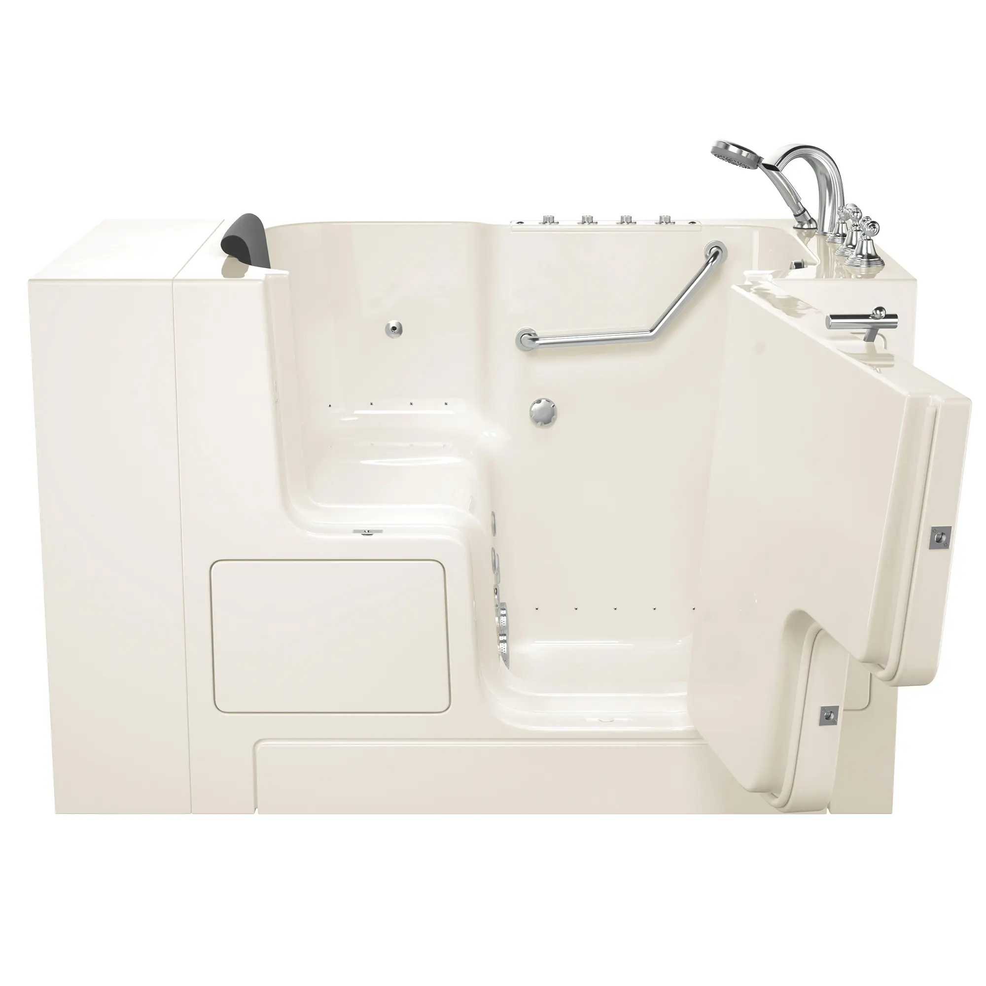Gelcoat Premium Series 32 x 52 -Inch Walk-in Tub With Combination Air Spa and Whirlpool Systems - Right-Hand Drain With Faucet - Image 21