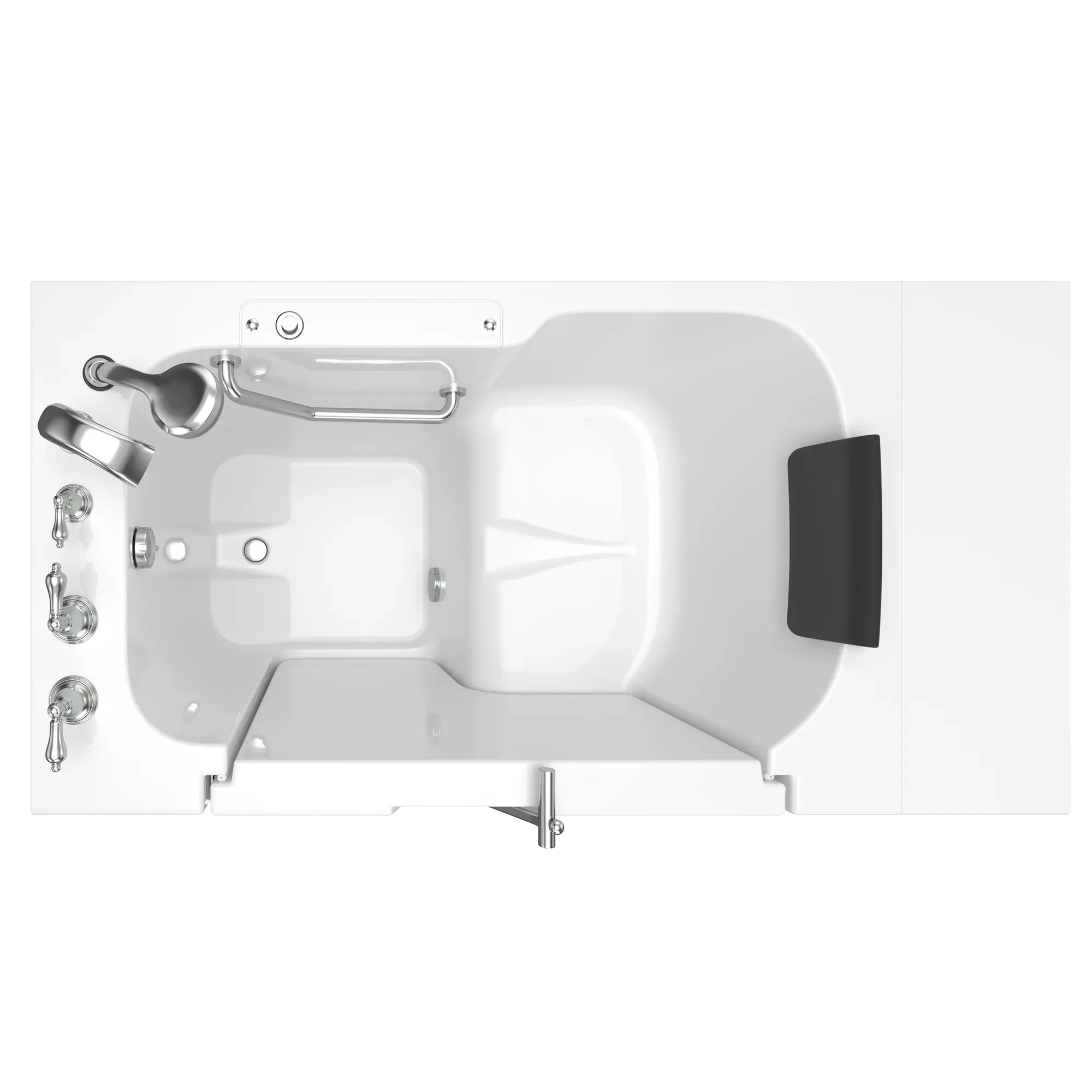 Gelcoat Premium Series 32 x 52 -Inch Walk-in Tub With Soaker System - Left-Hand Drain With Faucet - Image 6