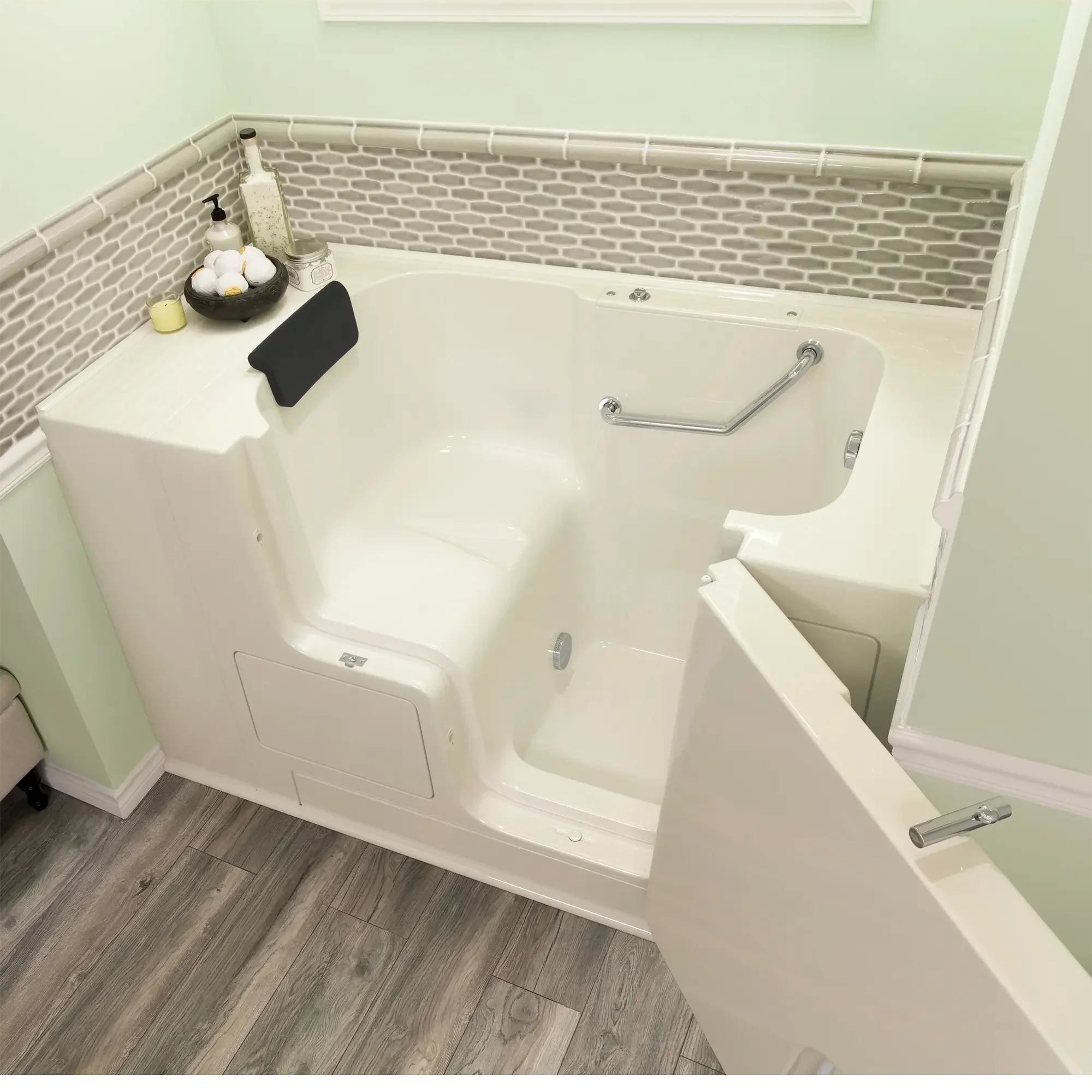 Gelcoat Premium Series 32 x 52 -Inch Walk-in Tub With Soaker System - Right-Hand Drain - Image 12