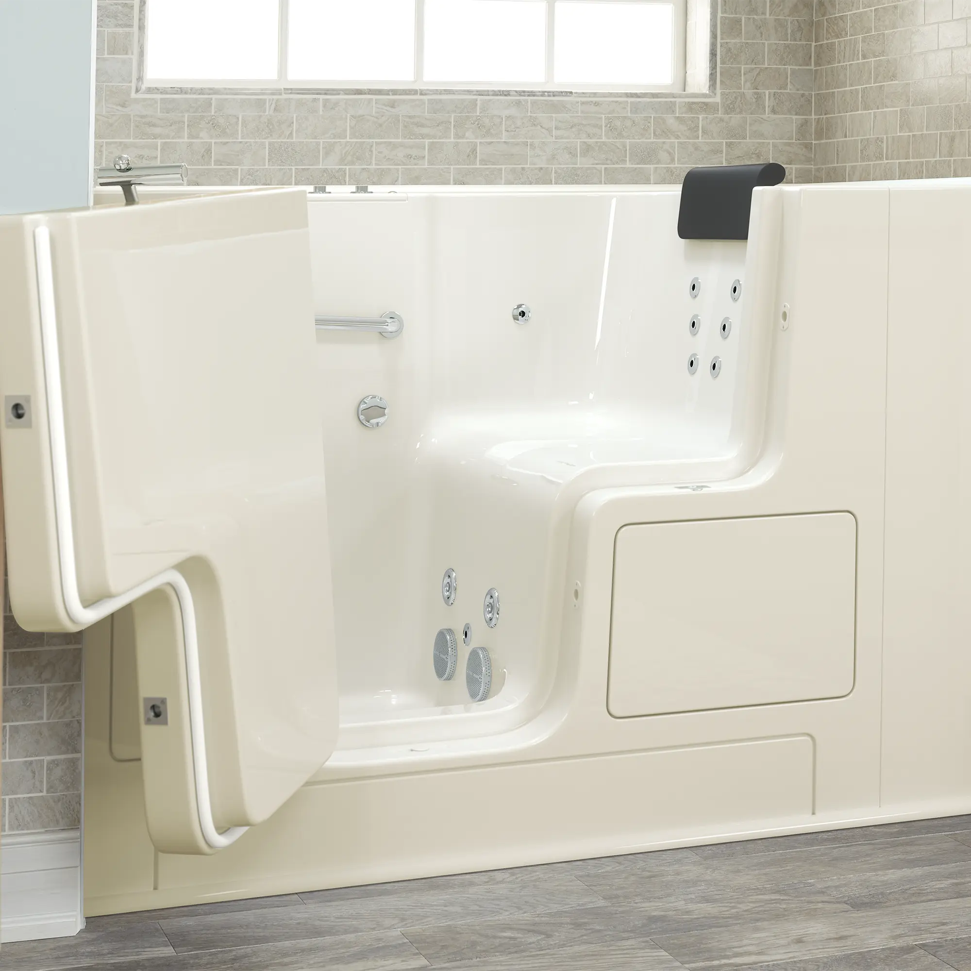 Gelcoat Premium Series 32 x 52 -Inch Walk-in Tub With Whirlpool System - Left-Hand Drain - Image 11