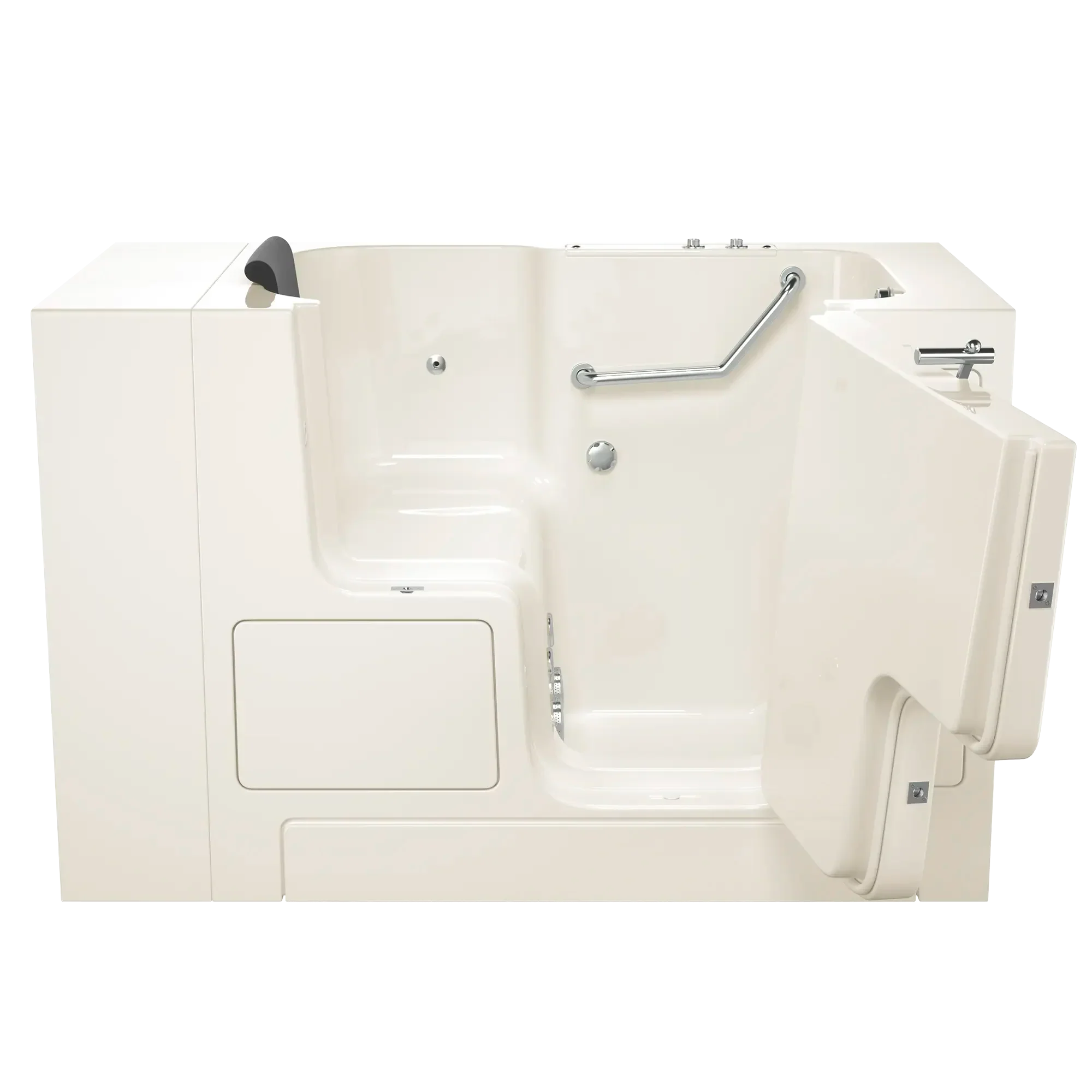 Gelcoat Premium Series 32 x 52 -Inch Walk-in Tub With Whirlpool System - Right-Hand Drain