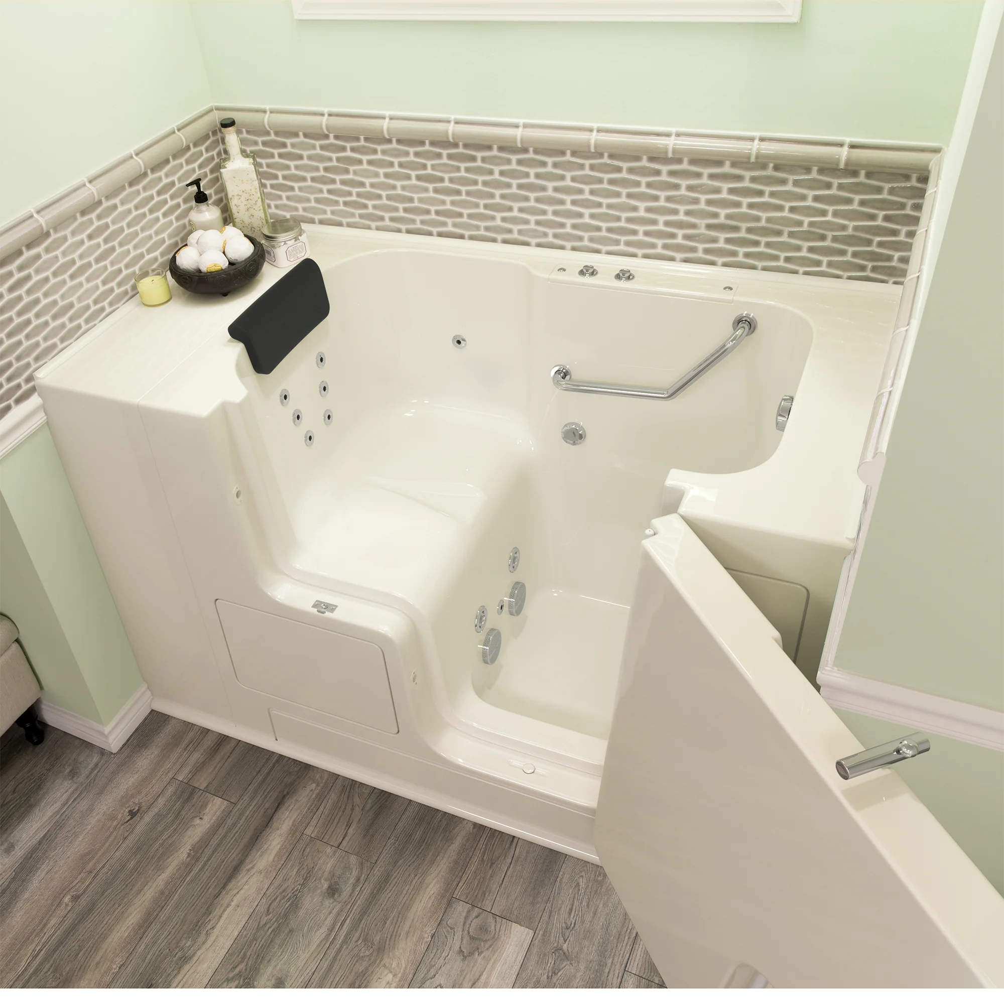 Gelcoat Premium Series 32 x 52 -Inch Walk-in Tub With Whirlpool System - Right-Hand Drain - Image 15