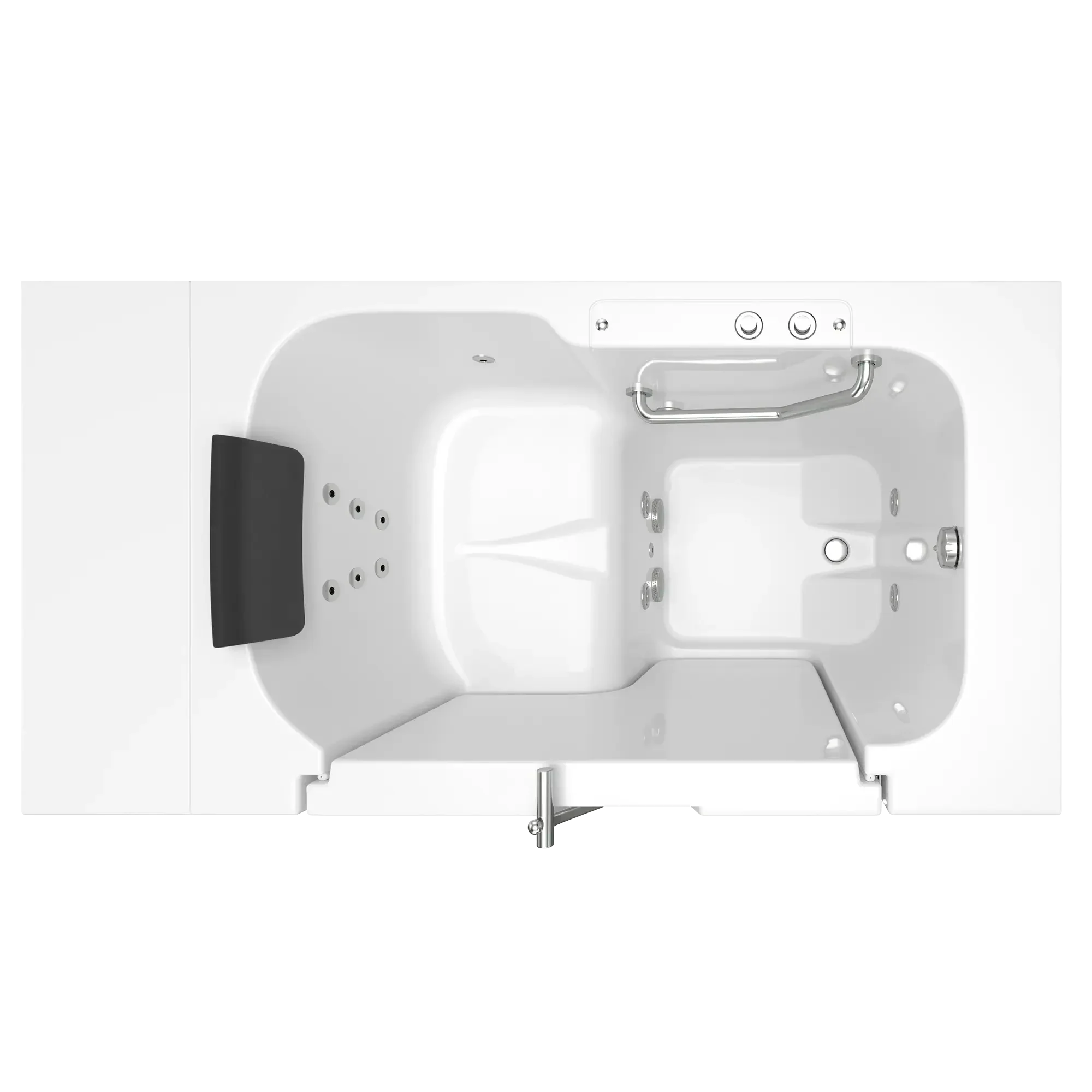 Gelcoat Premium Series 32 x 52 -Inch Walk-in Tub With Whirlpool System - Right-Hand Drain - Image 16