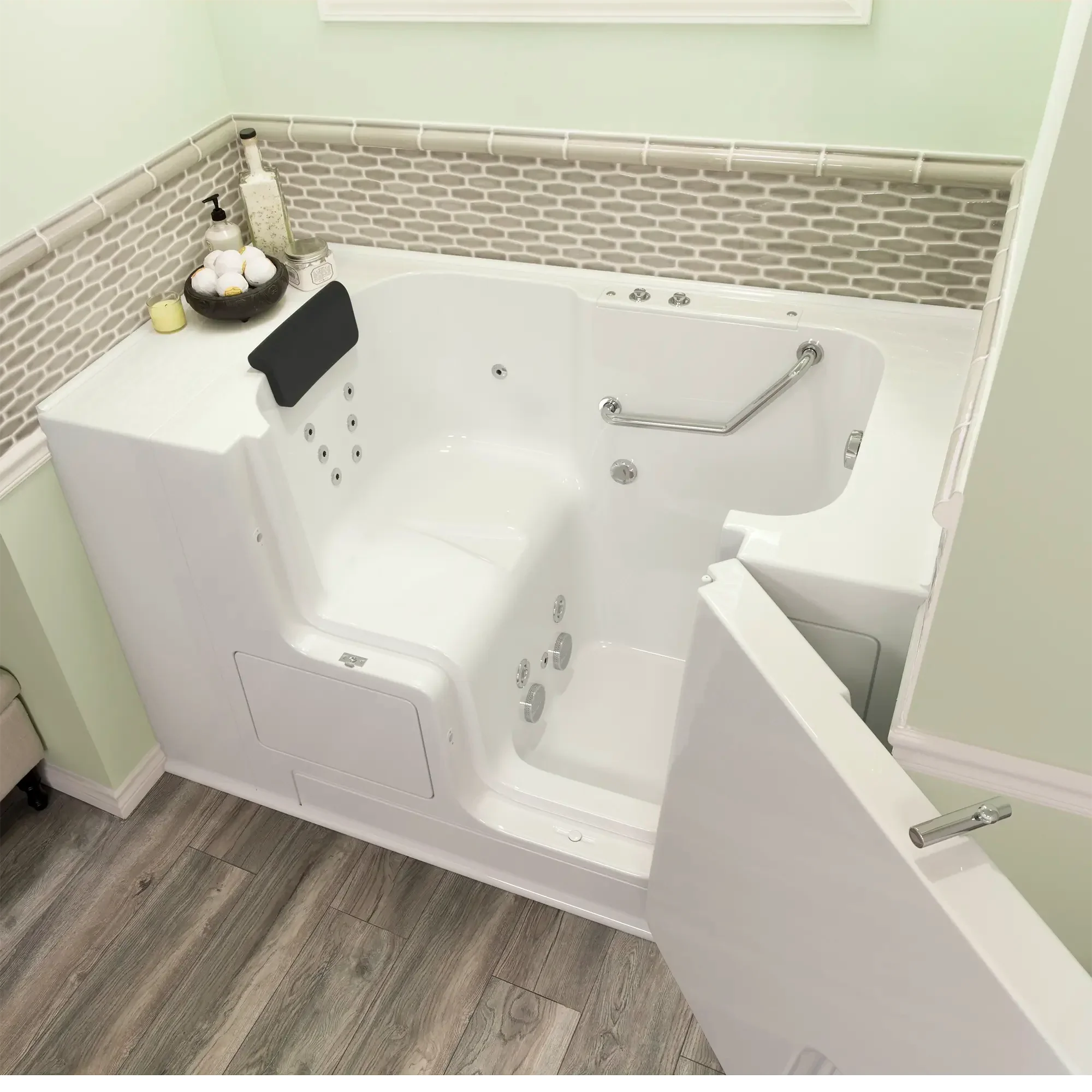 Gelcoat Premium Series 32 x 52 -Inch Walk-in Tub With Whirlpool System - Right-Hand Drain - Image 19