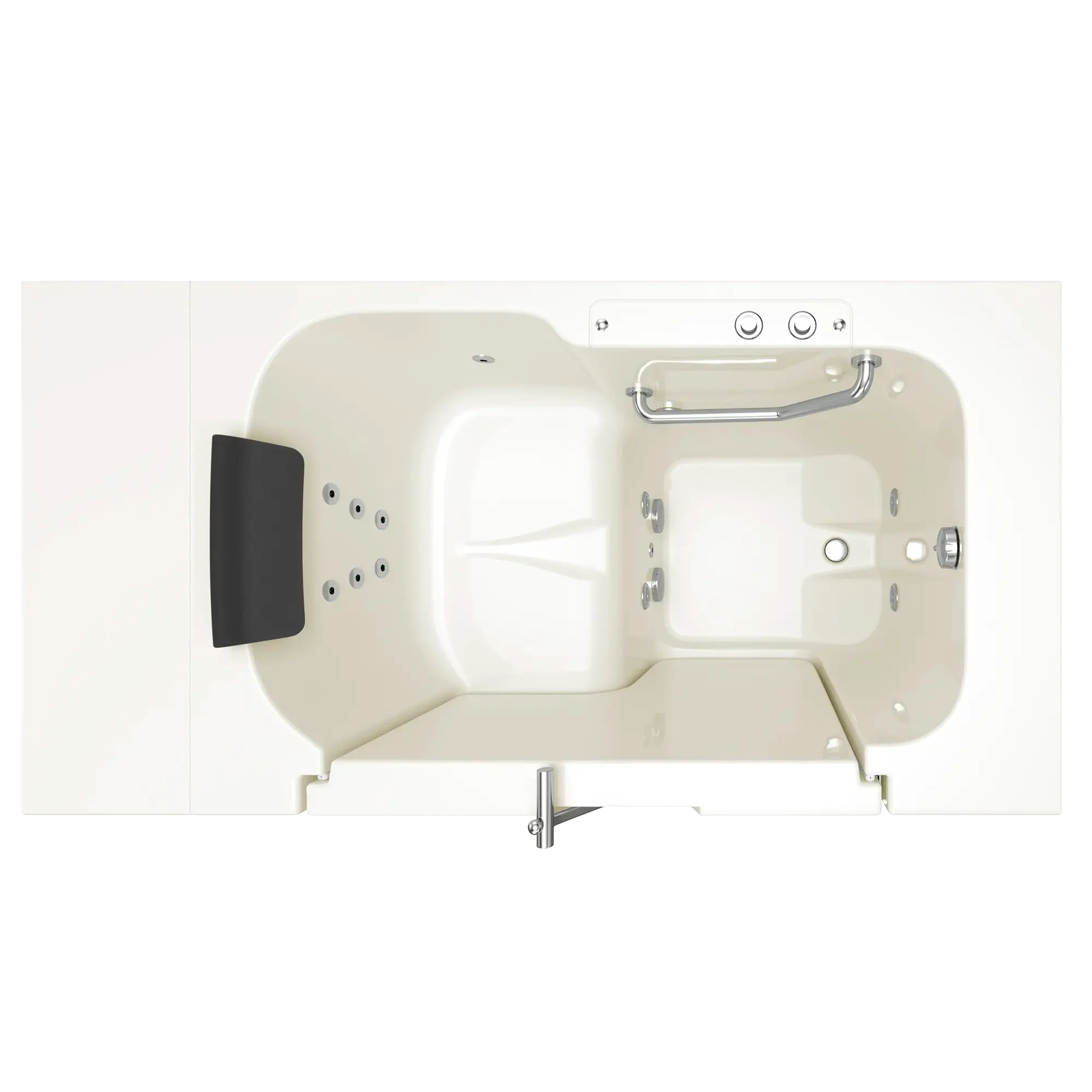 Gelcoat Premium Series 32 x 52 -Inch Walk-in Tub With Whirlpool System - Right-Hand Drain - Image 3