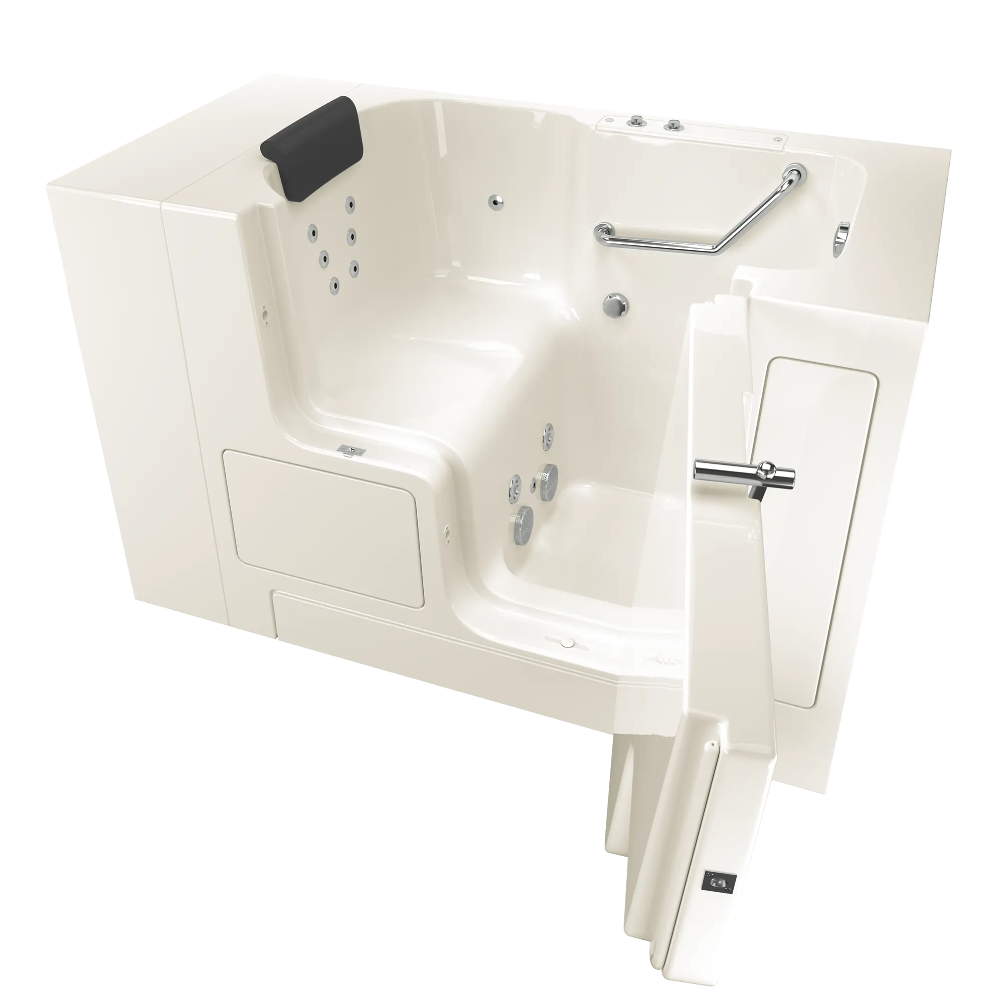 Gelcoat Premium Series 32 x 52 -Inch Walk-in Tub With Whirlpool System - Right-Hand Drain - Image 4